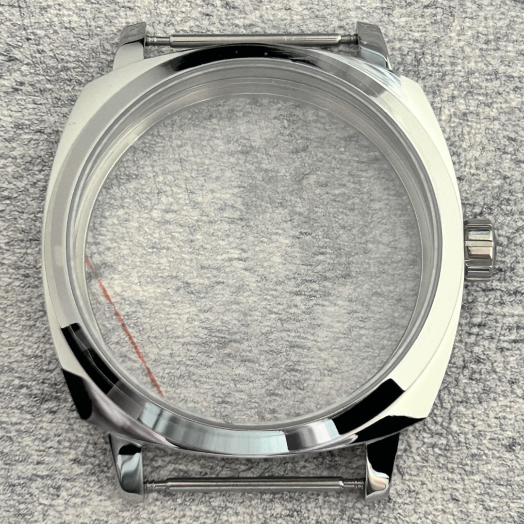 42mm Stainless Steel Watch Case Sapphire Crystal Fit 6497 ETA6498 ST36 Movement