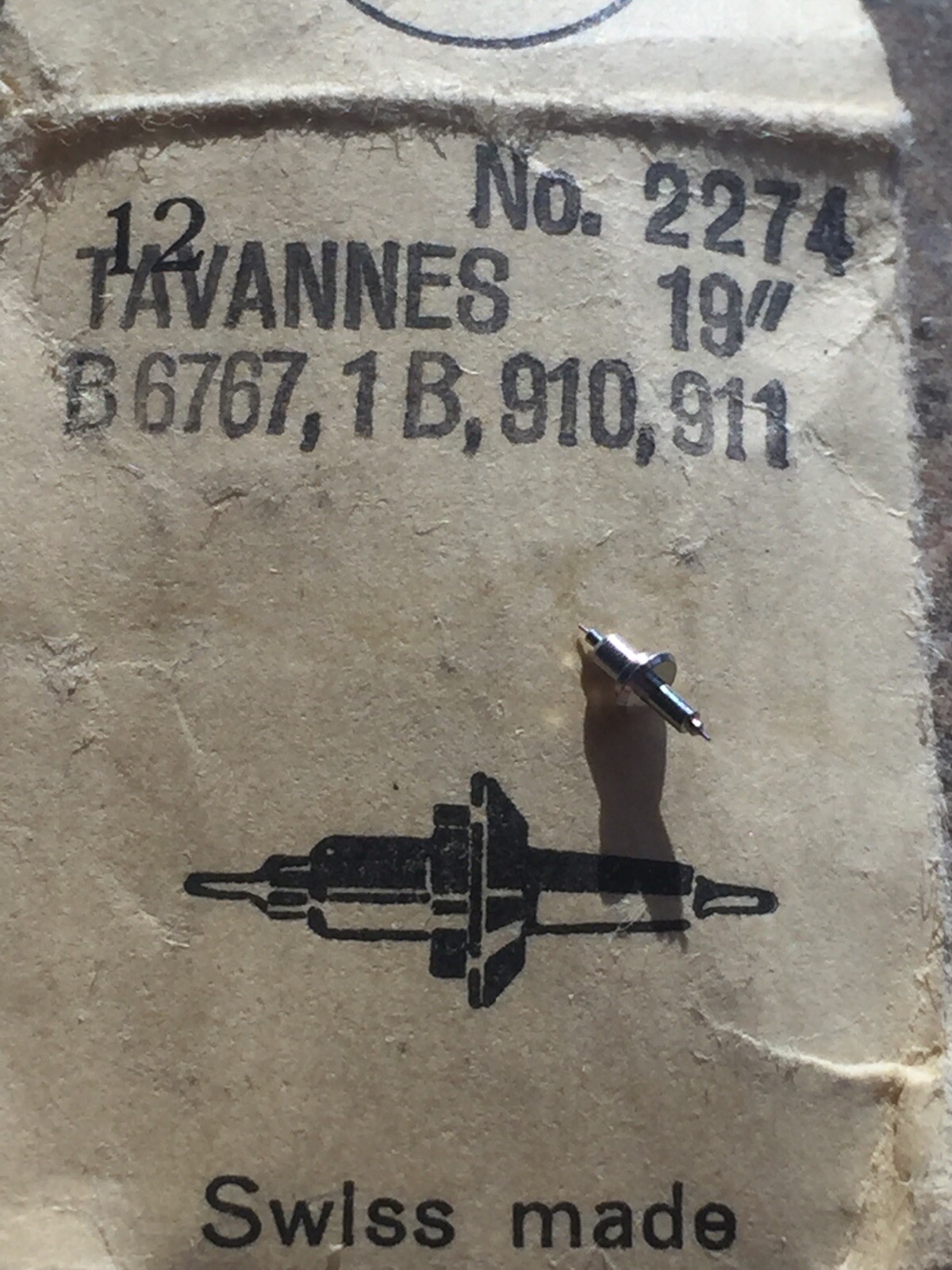 Tavannes 19”’ B6767 1b 910 911 Staff Old New Stock Unused Free Post