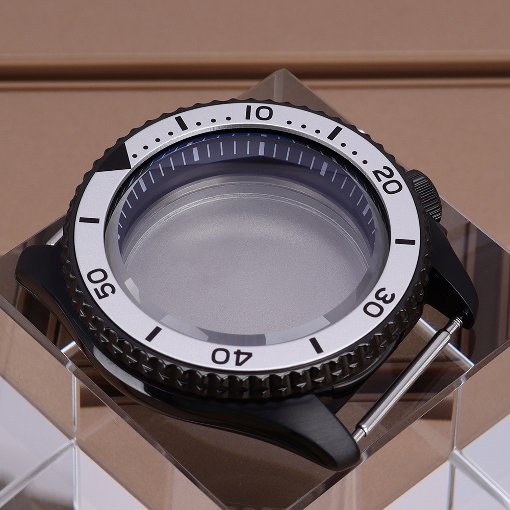 42.5mm Modify SKX007 Mod Watch Case 316 Steel Ceramic Bezel For Seiko NH35 34 36