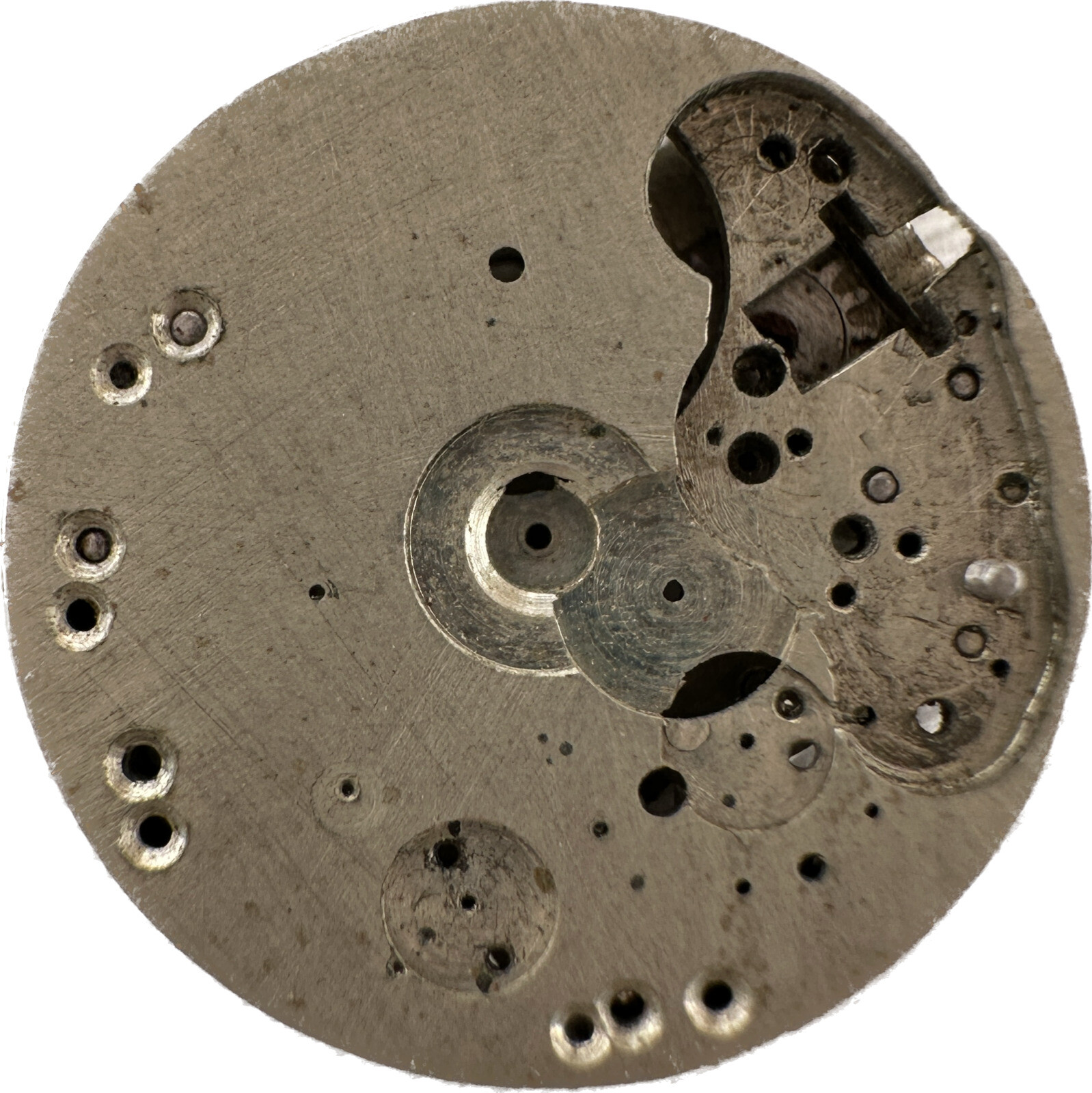 Vintage 11.7mm Ladies Wristwatch Movement Base Plate Unfinished Swiss High Grade