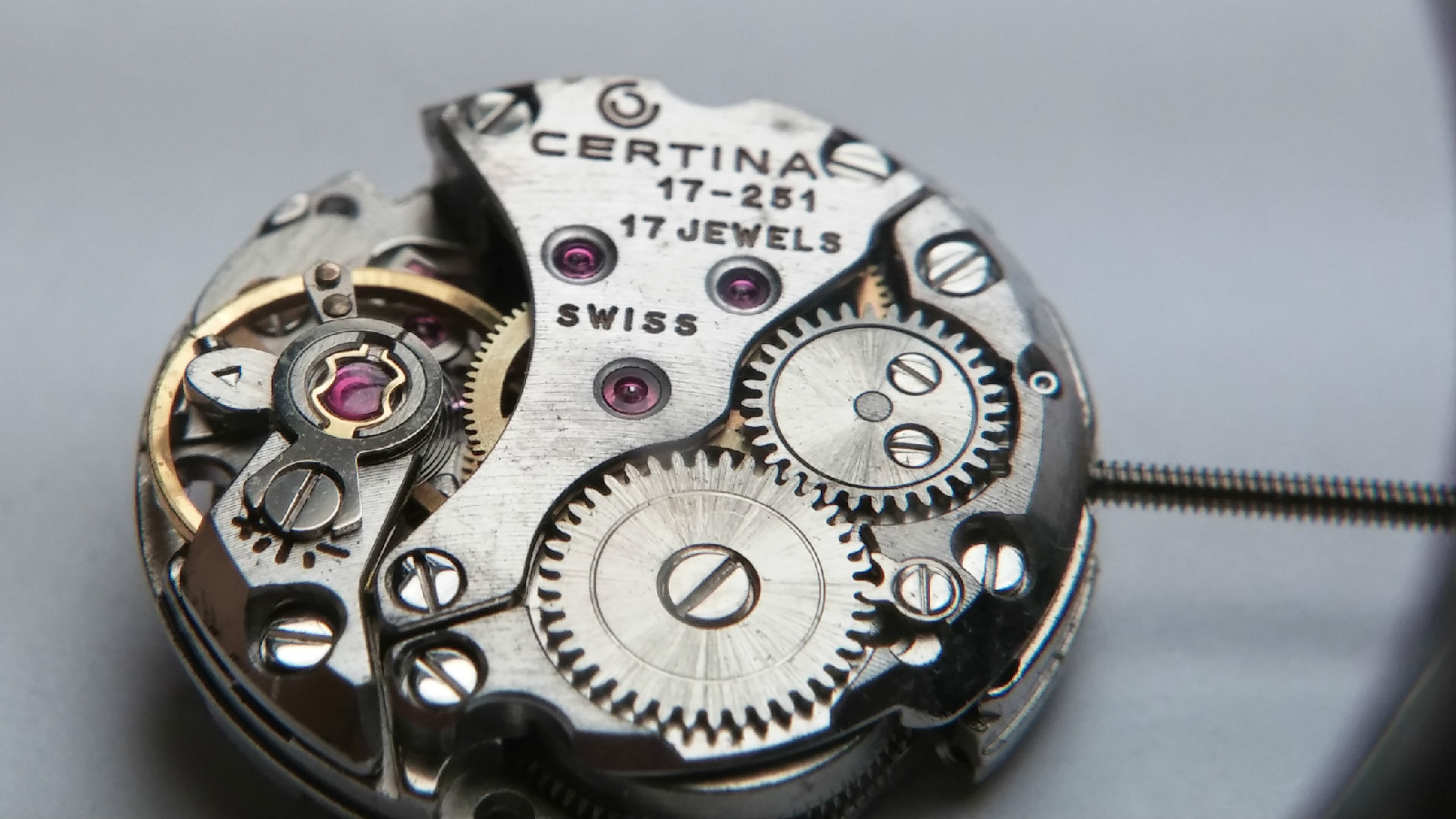 Certina Movement 17-251 Certina for parts. Use for parts. Certina