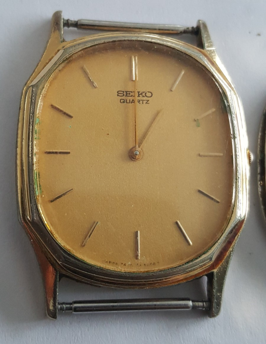 Seiko Gold Plated Bezel and Case Number 7430-5128 With Dial, Hands and Crystal