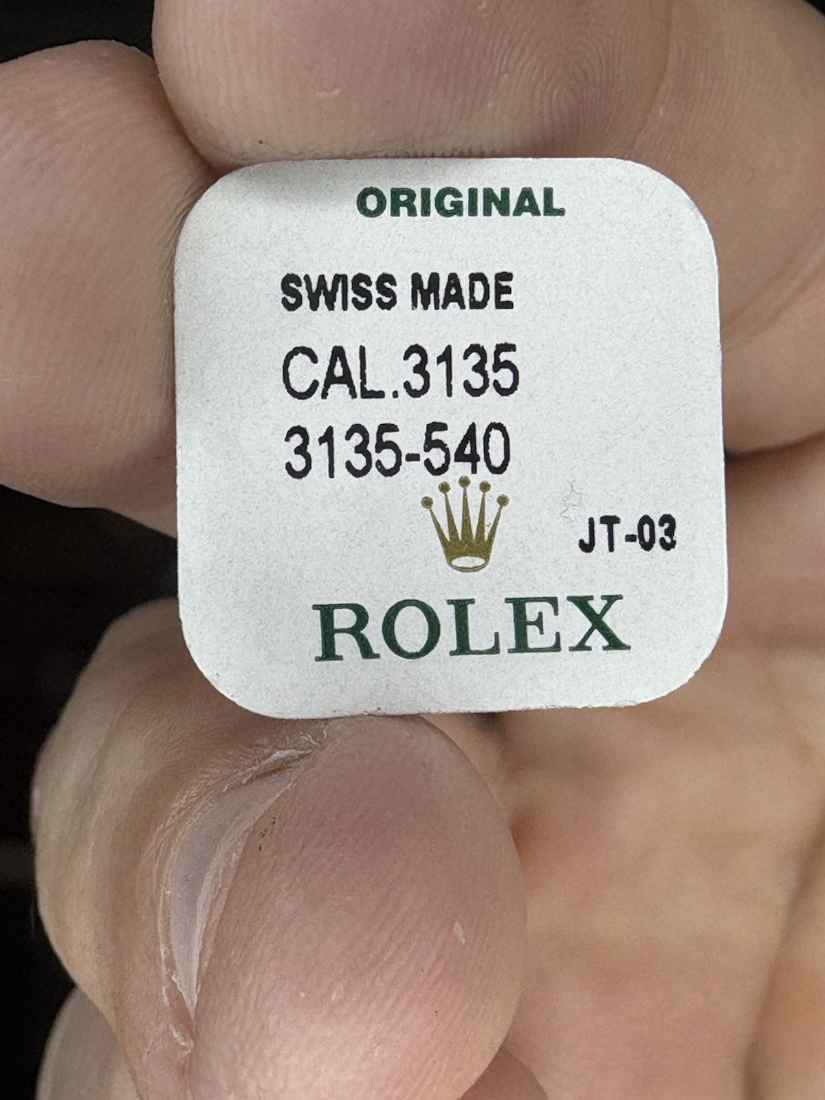 Rolex Caliber 3135 Reversing Wheel Part 3135-540 Factory Sealed NOS OEM