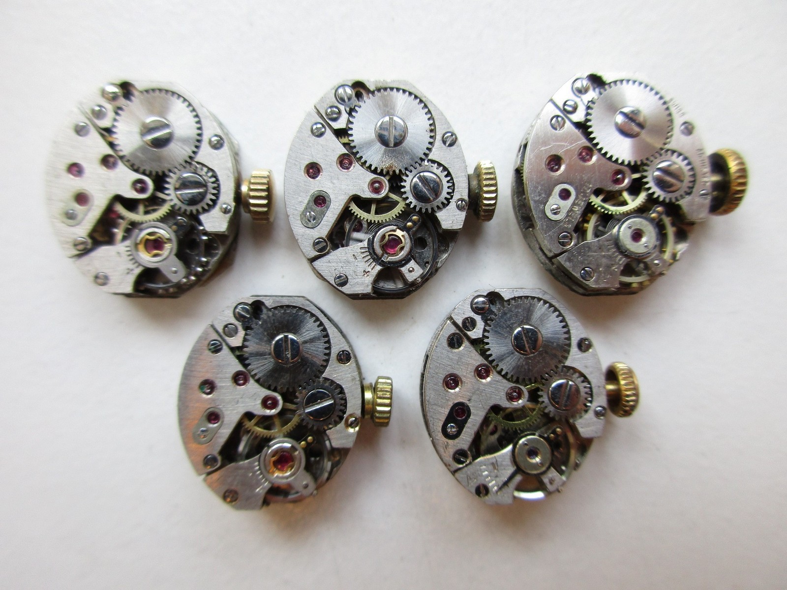 AS A. Schild cal. 1012 Swiss manual wind watch movements (5 pcs) – running