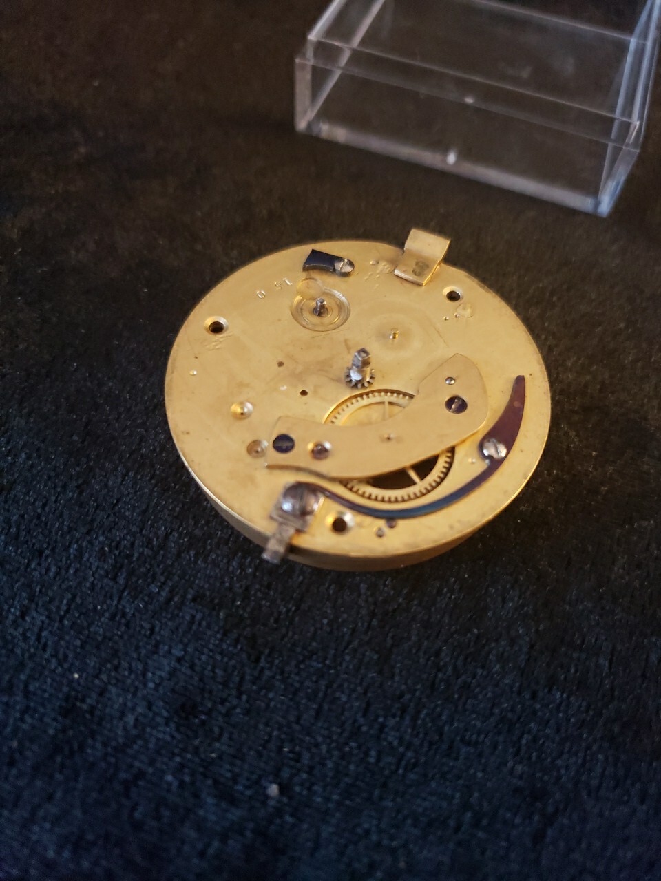 Fusee Pocket Watch Movement R. Wright Maker From Watchmakers Collection