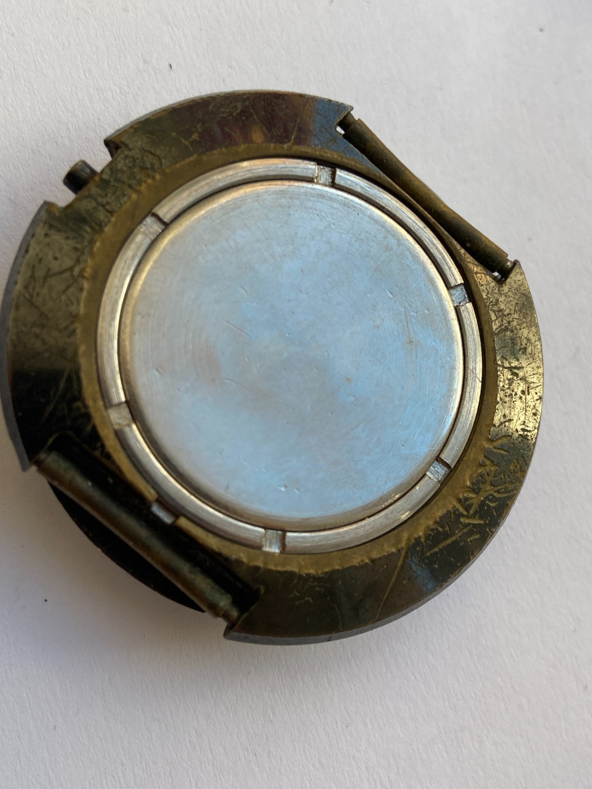 VINTAGE MEN WRIST WATCH PARTS NOT WORKING RAKETA TV CAL 2628 H USSR UFO