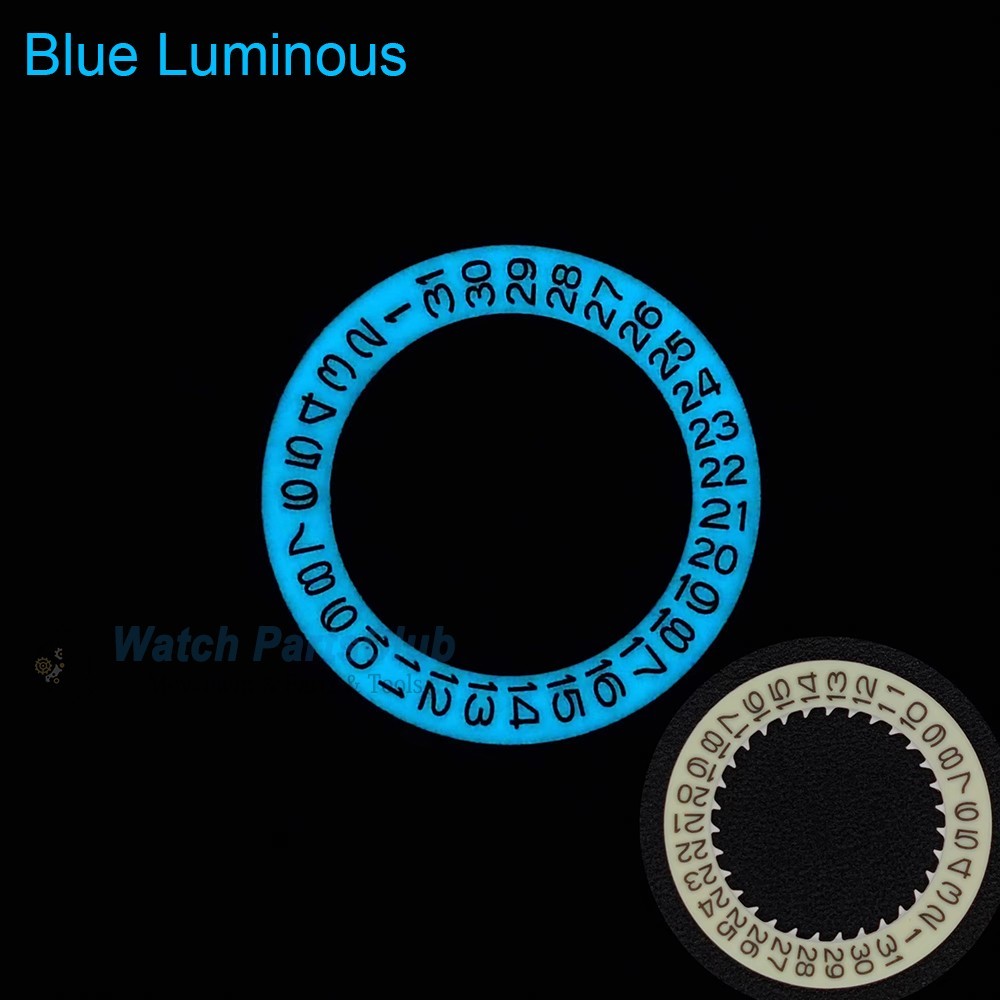 NH35 NH34 Movement Luminous White Date-Wheel 3H Date ModGreen Blue Luminous Disc
