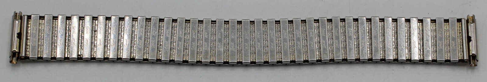 Vintage Silver / Gold Metal Metallic Stretch Band 19mm width 167mm long Speidel