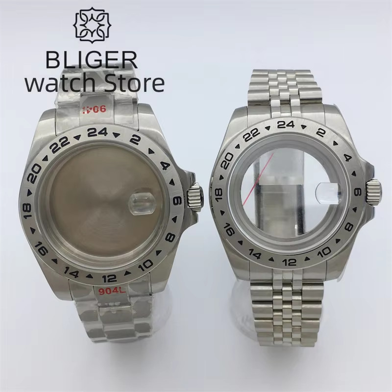 40Mm /43Mm Explore 2 Case Solid Bezel Sapphire Glass Fit NH34 NH35 NH36 ETA2824