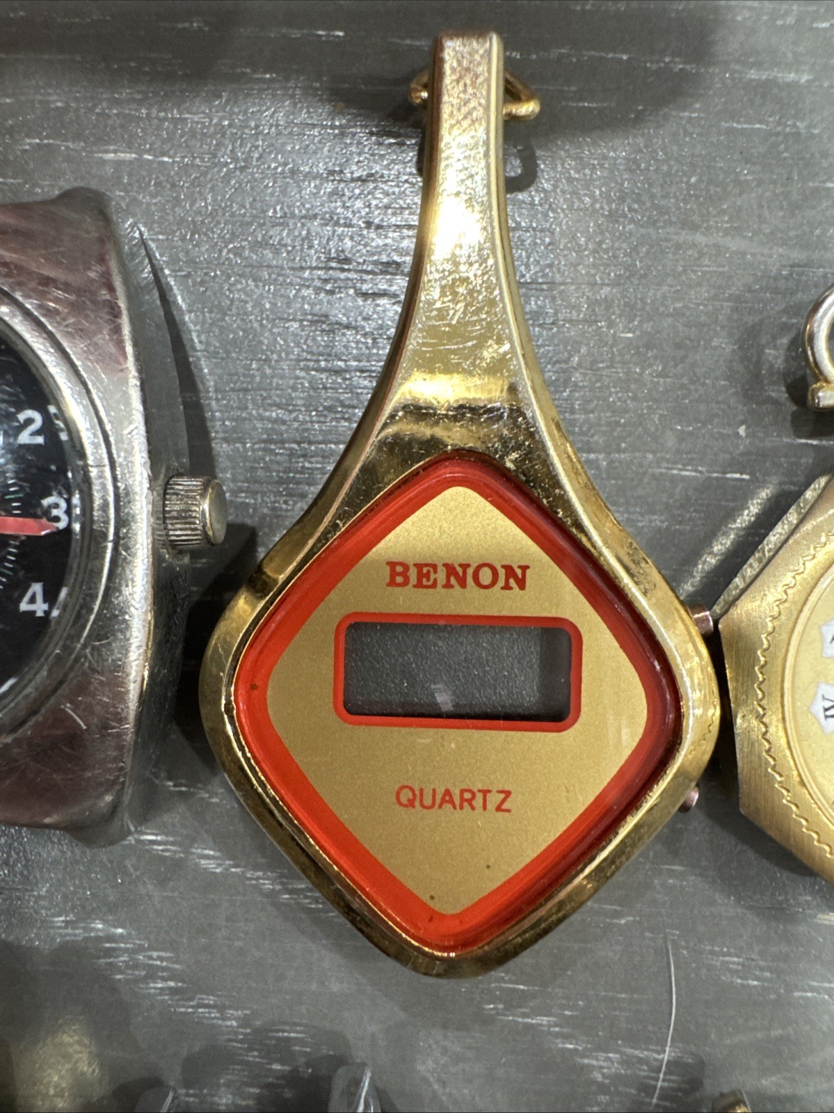 Vintage Lot Of 8 Watches Without Bands For Parts Or Repairs. Unique, Collectible