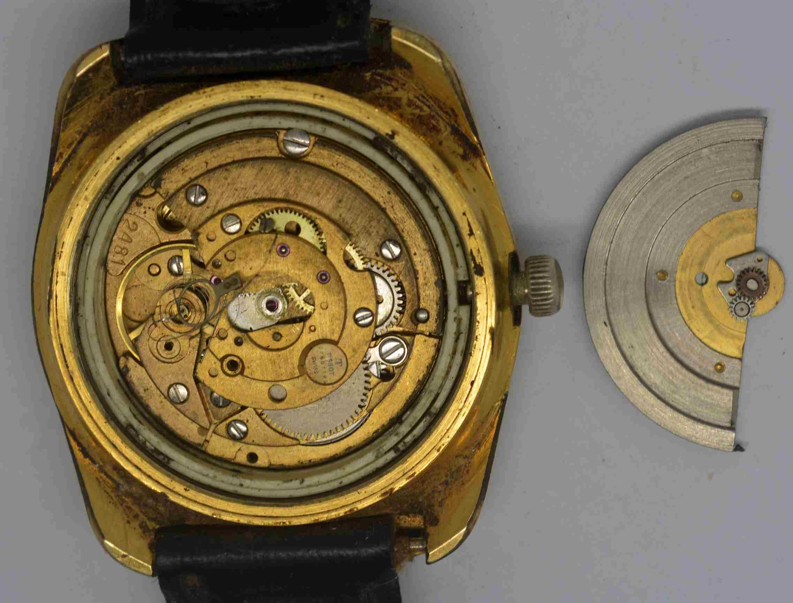 VTG TISSOT SEASTAR Gold Plated Wristwatch. Ref: 44669-2, Cal: 2481. For Repairs