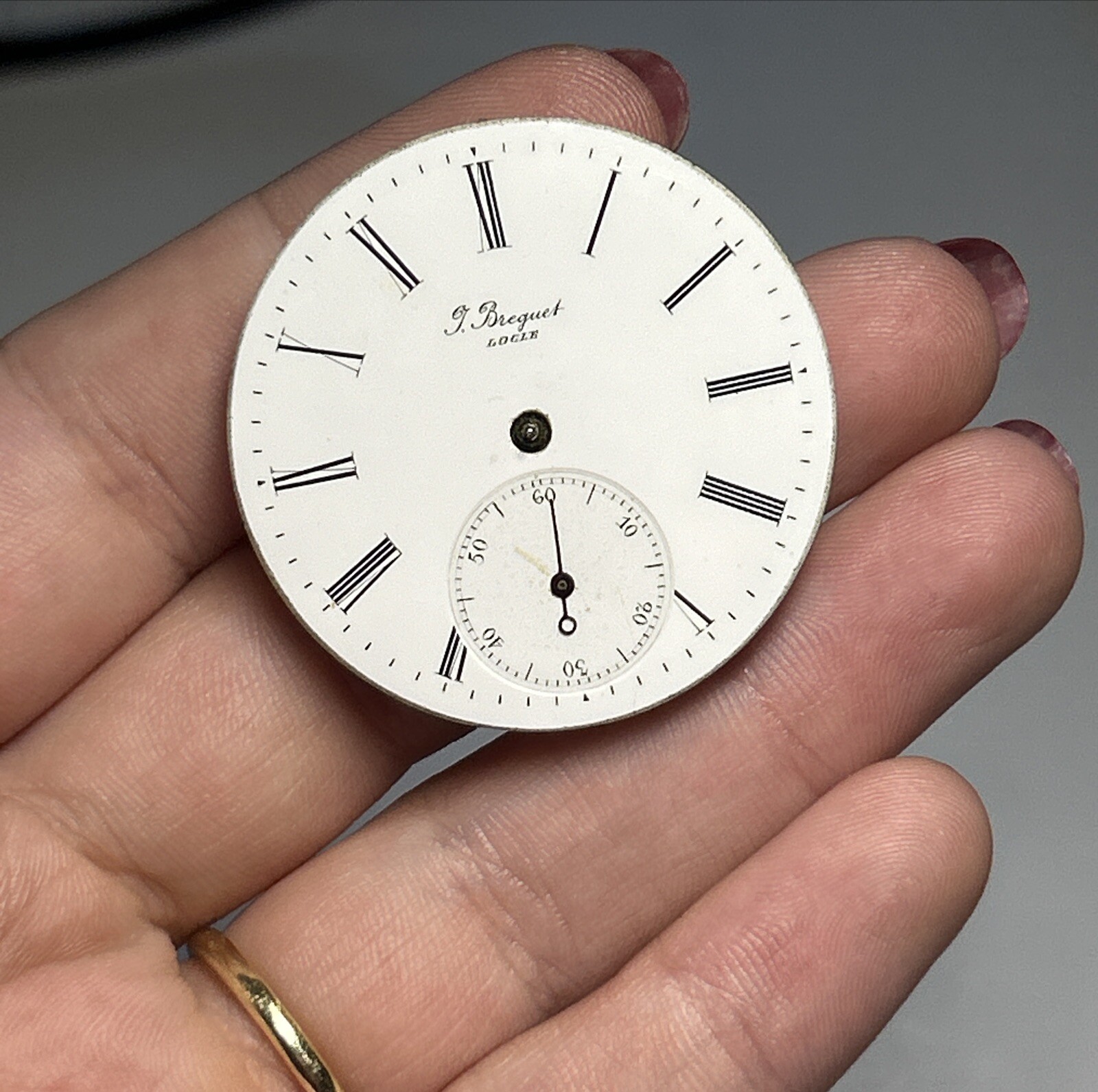 J. BREGUET Full Jewels Key Wind Swiss Pocketwatch Movement