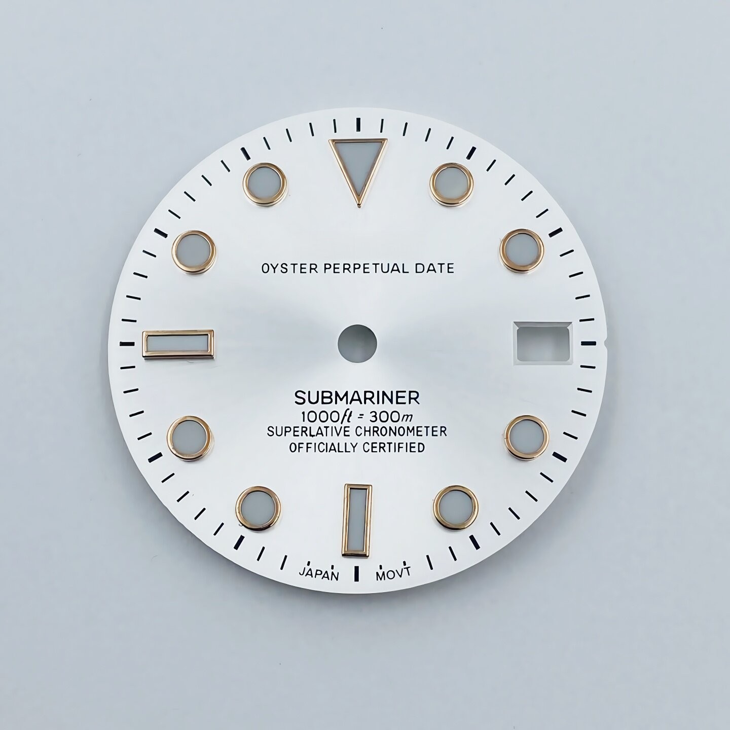 28.5mm SUB Sun Pattern Watch Dial Blue Green Lume for Nh35 Nh36 Movement Parts