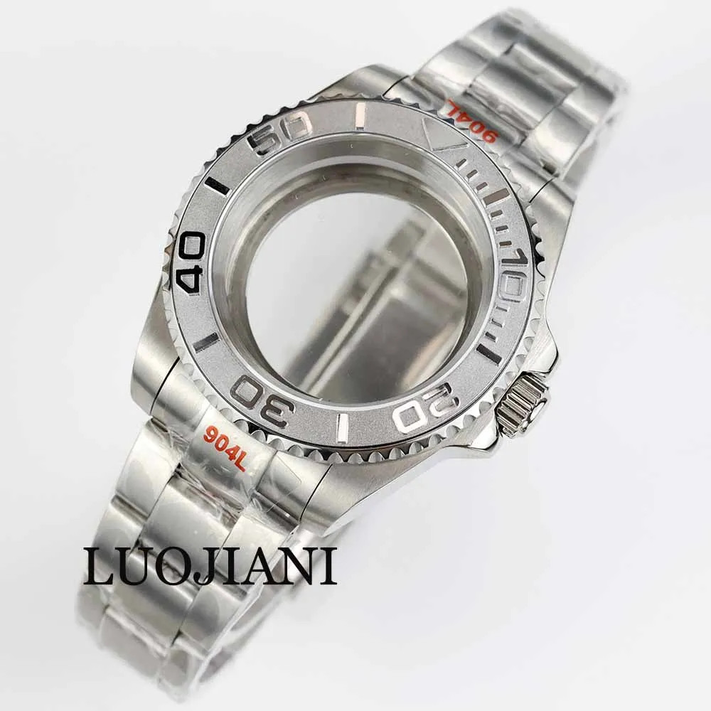 40mm NH35 Steel Case Ceramic Bezel Sapphire 28.5 Dial Jubilee Strap