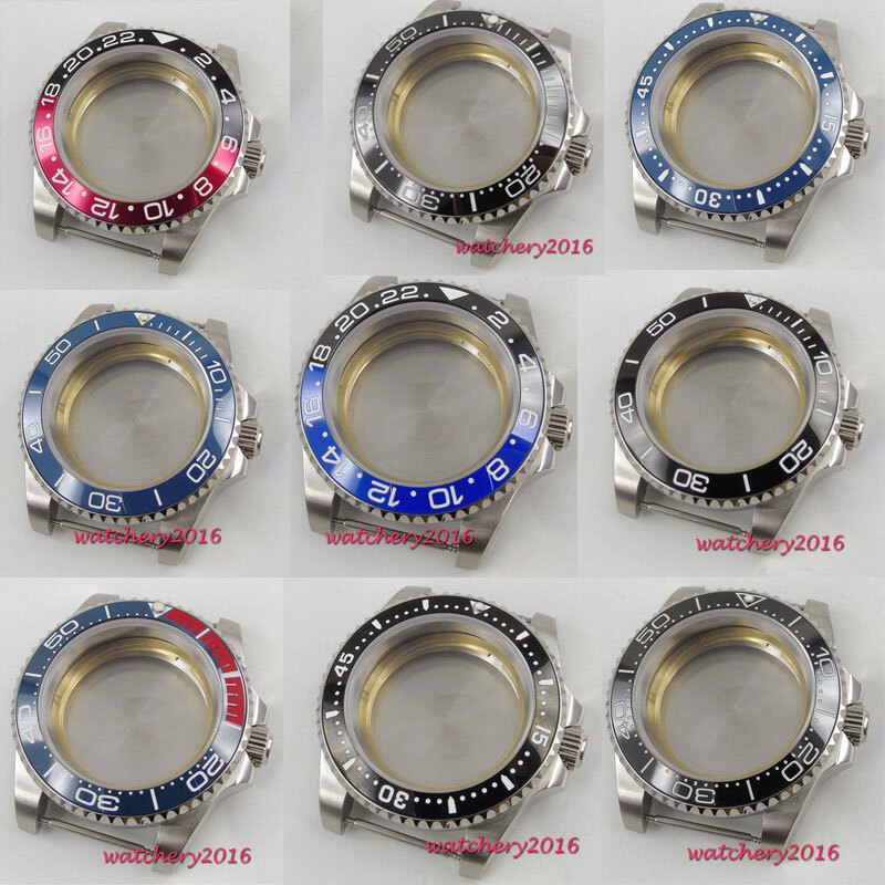 40mm Sapphire Crystal Watch Case Fit ETA2824 Miyota8215 NH34 NH35 DG2813 PT5000