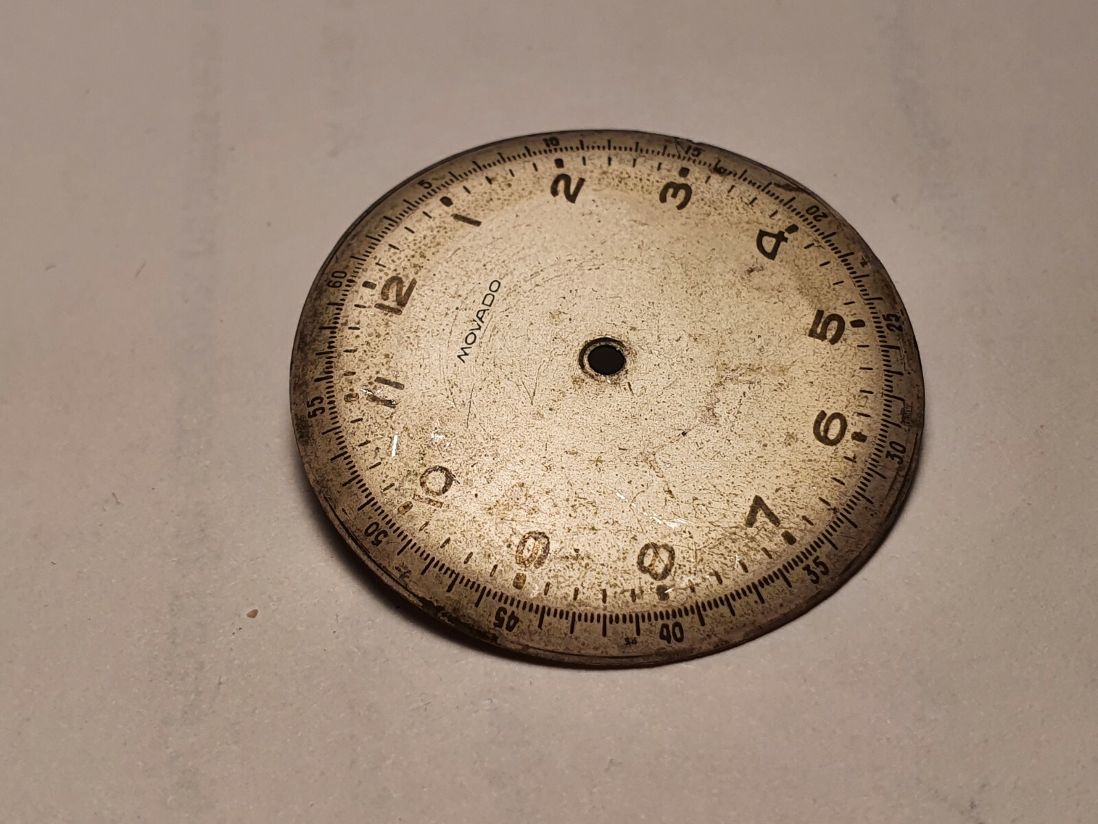Military Movado watch dial ( vintage ) 32.5 mm used