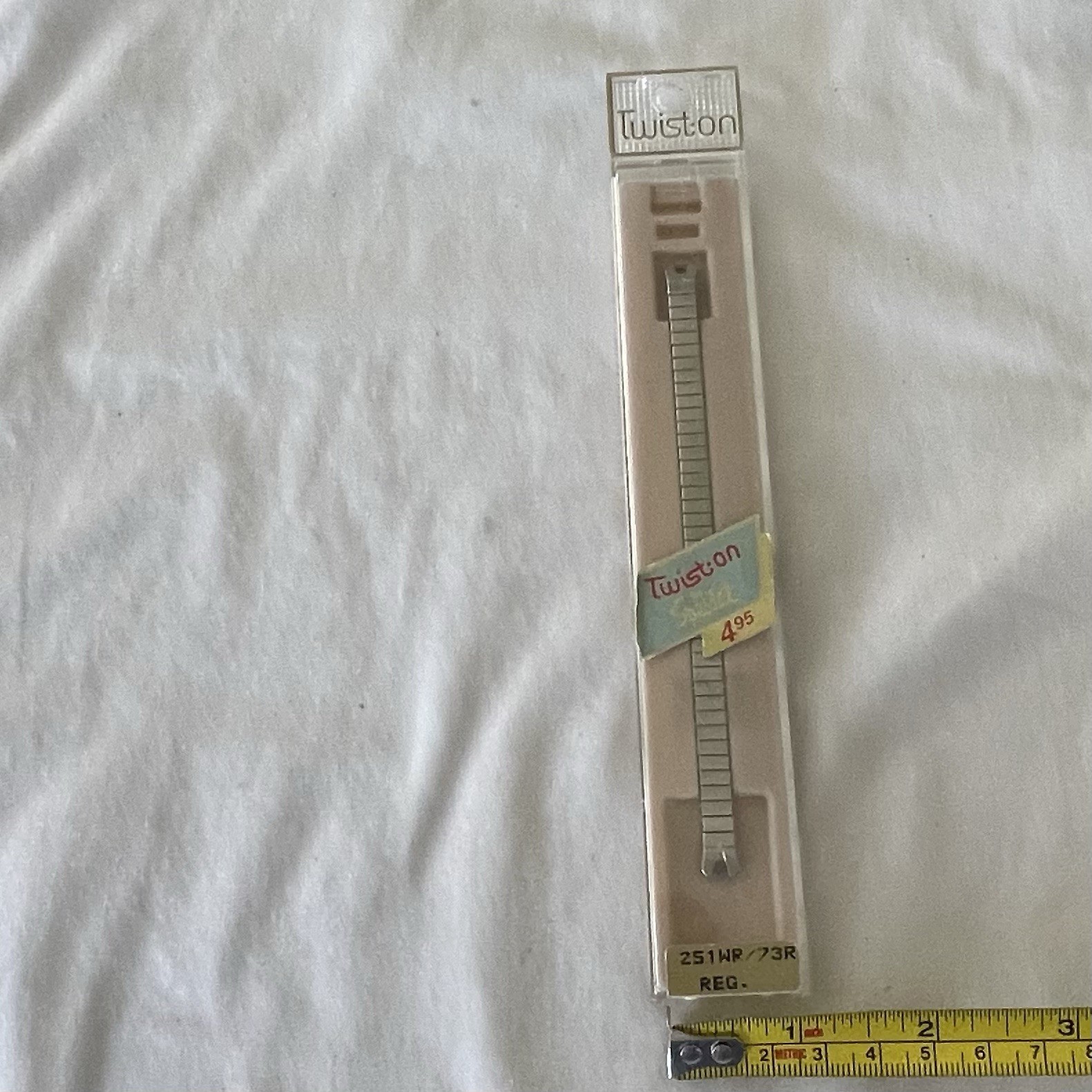 VINTAGE Twist-On Speidel Ladies Watch Band 251WP/73R New Old Stock Silver