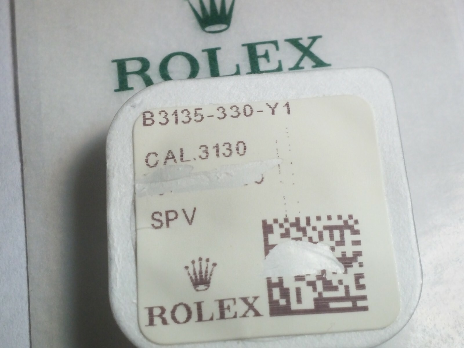 NEW Rolex 3130 330, 3135 330 great wheel SEALED, for watch repair, Genuine Authe