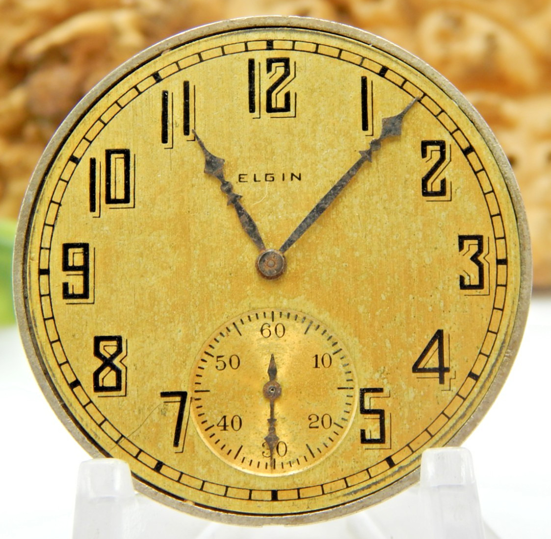 Antique Pocket watch movement Elgin Grade 303 12 size model 3 7 jewel Open Face