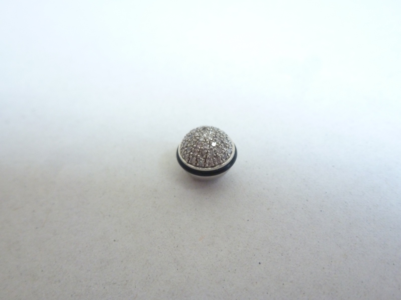 8.5mm Waterproof 18k gold + Dimond Rubber Watch Crown For Corum Bubble Man