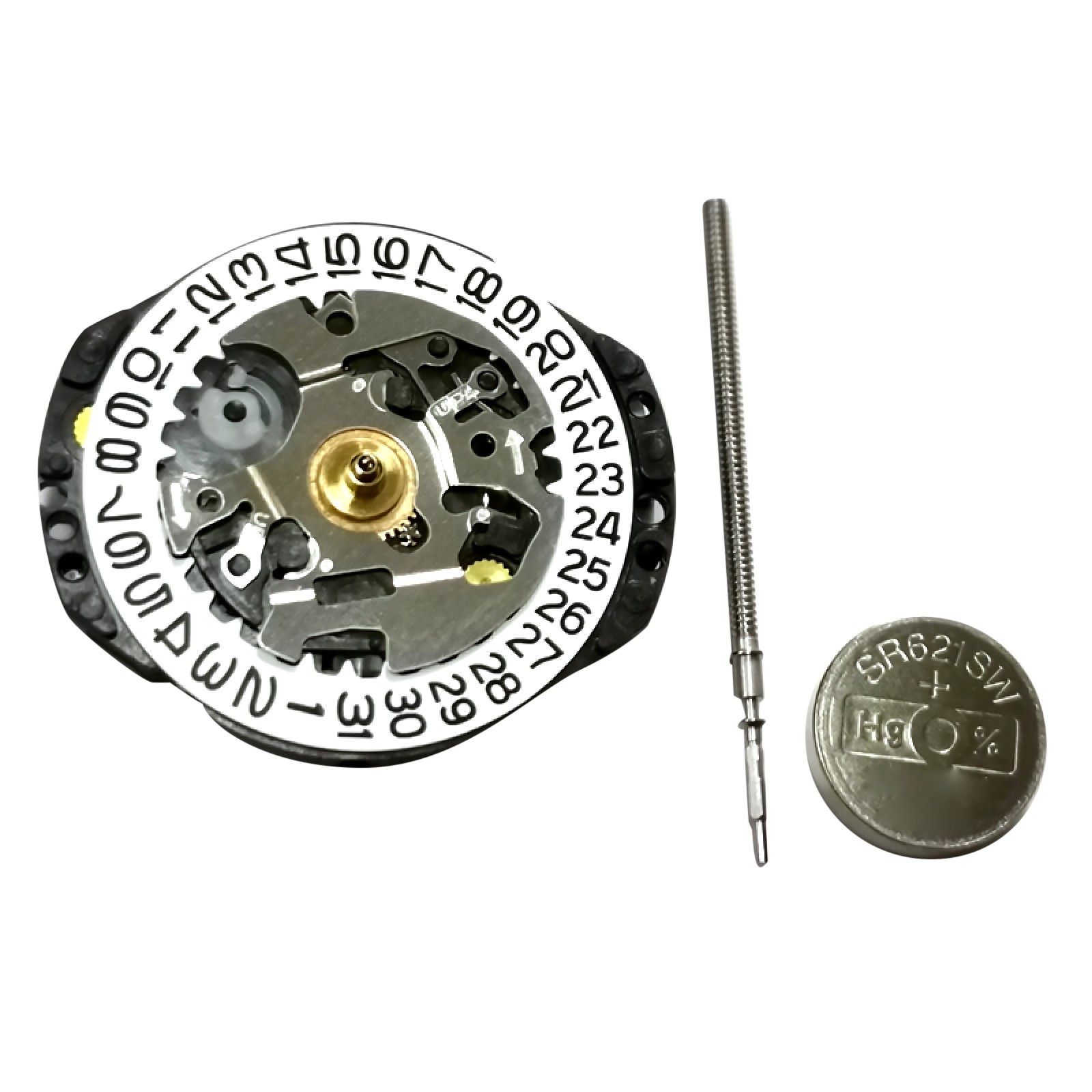 3-Hands Date at 3 Quartz Watch Movement w/ battery For Japan VX82 VX82E Part