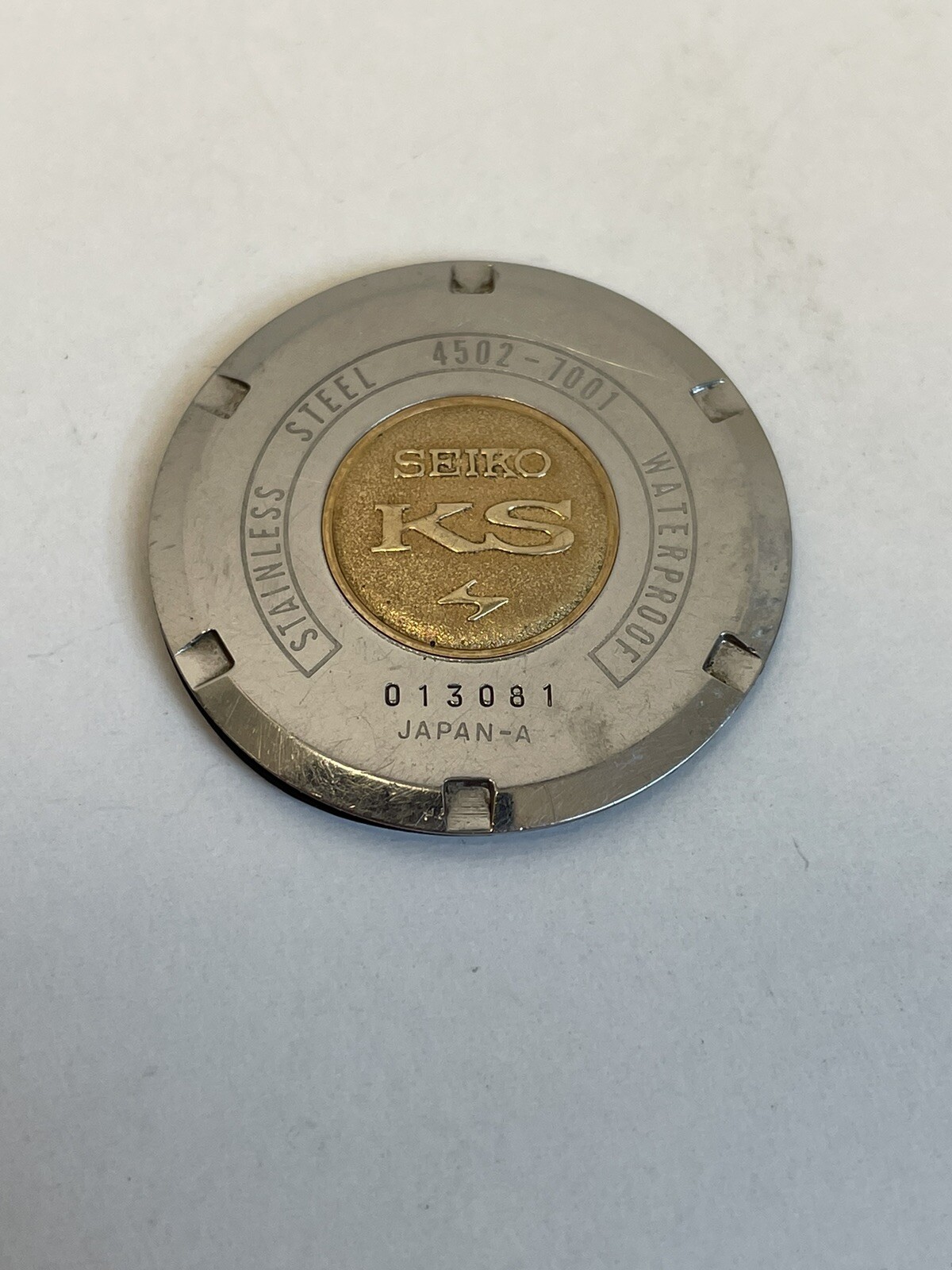 100% Original Used Caseback King Seiko Gold Medallion KS 4502-7001