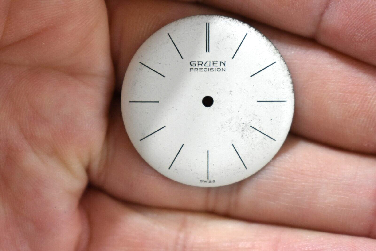 Vintage Gruen Precision Wrist Watch Dial 27.50mm lot.wp