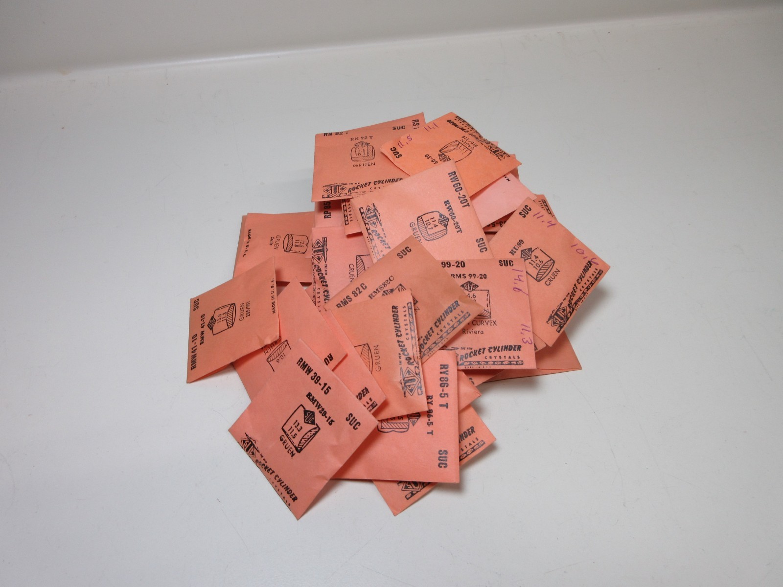 LOT OF SUC FOR GRUEN LADIES WATCH CRYSTALS WATCHMAKER REPLACEMENT PARTS #71