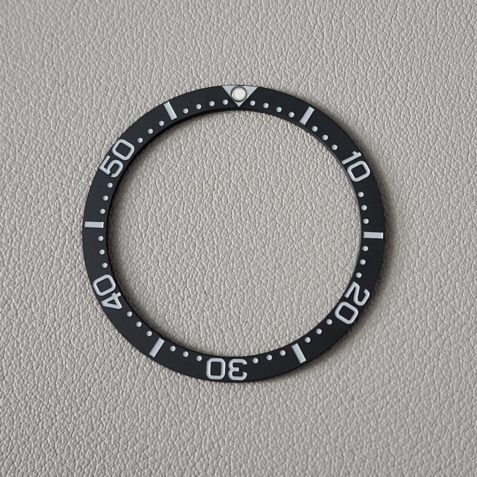SEIKO Bezel Insert SKX007 / LOW PIP Black Matte Ceramic Flat C3