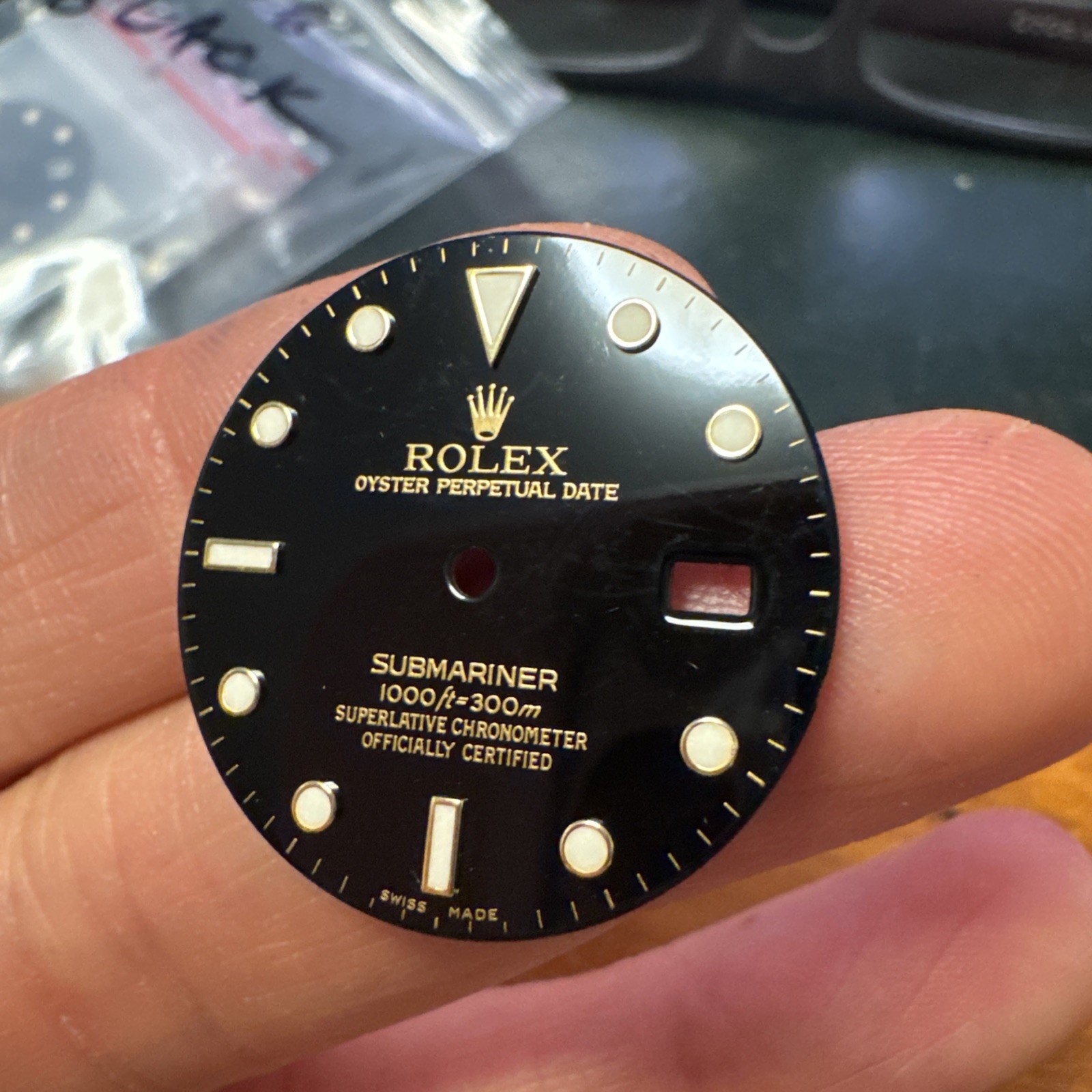 Original Rare Rolex Oyster Submariner 16618 16613 dial excellent condition SWISS