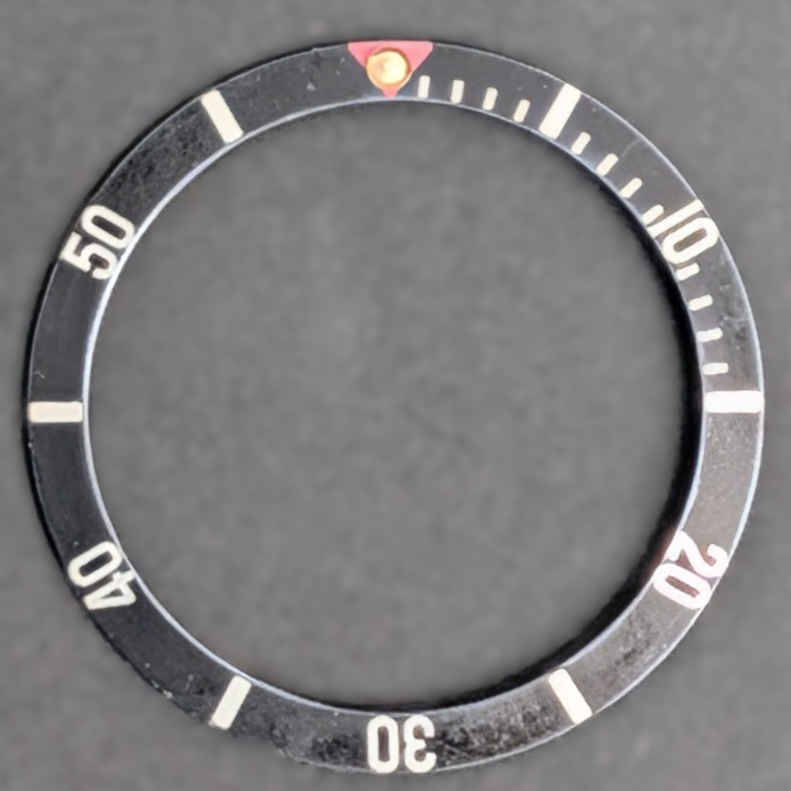 Vintage Aftermarket Black Bezel for Submariner 6536 6538, 5508, 1680, 5512, 5513