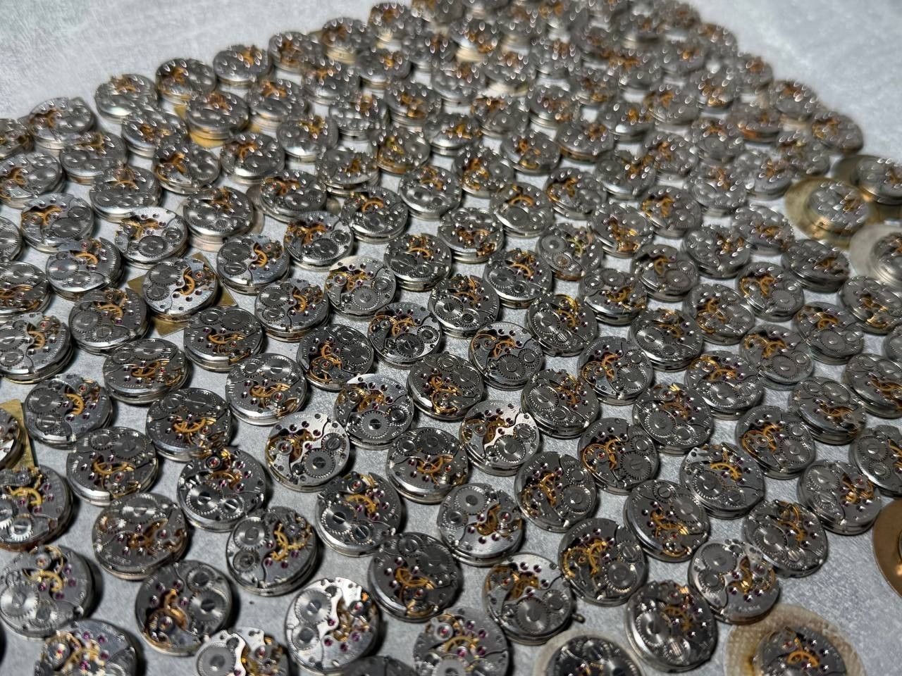 Lot of 200 CHAIKA Watch Movements 16mm USSR | Vintage Mechanical Parts Steampunk