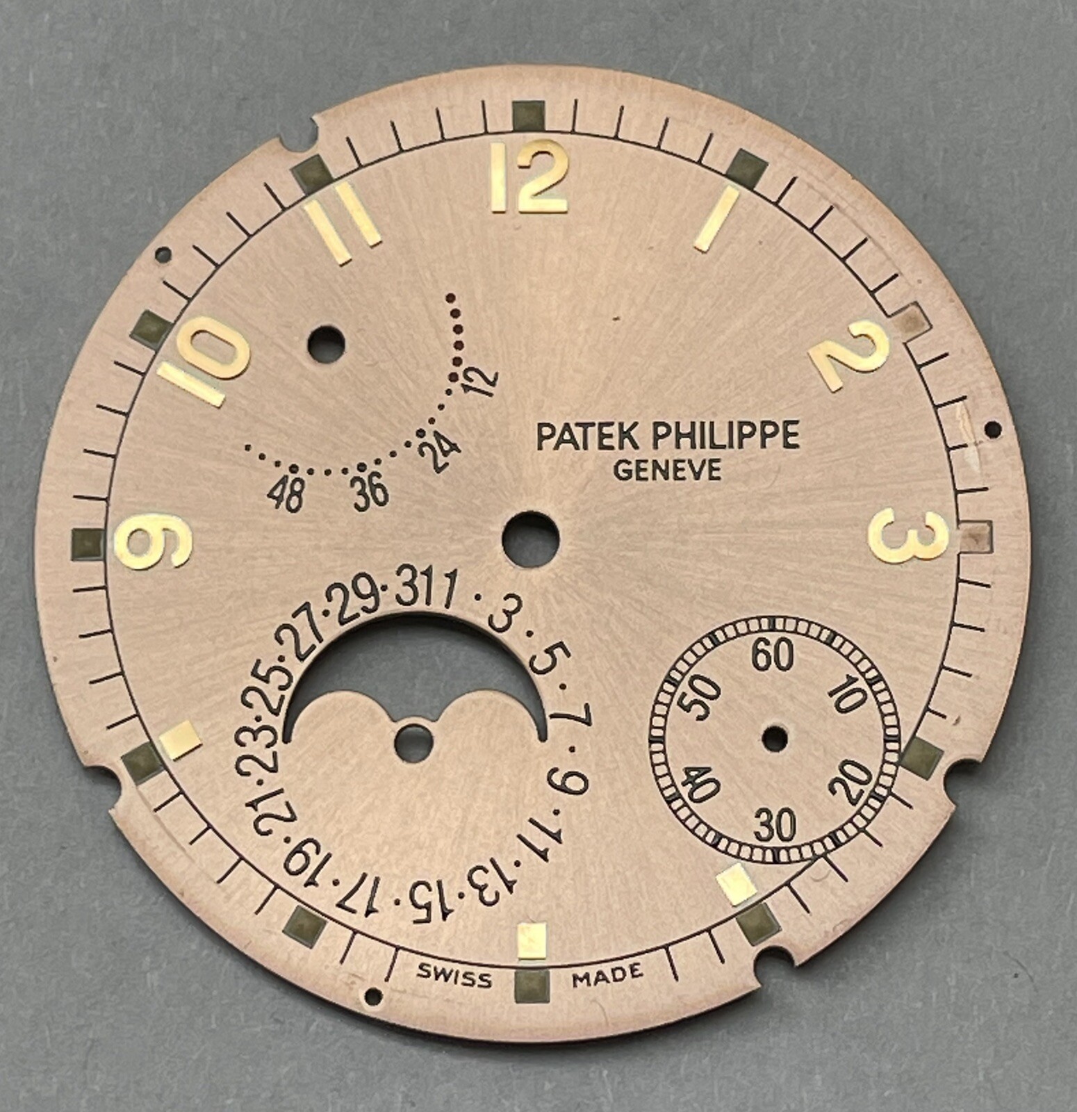 Patek Philippe 5055/R Moon Phase Pink Salmon 750au gold Dial