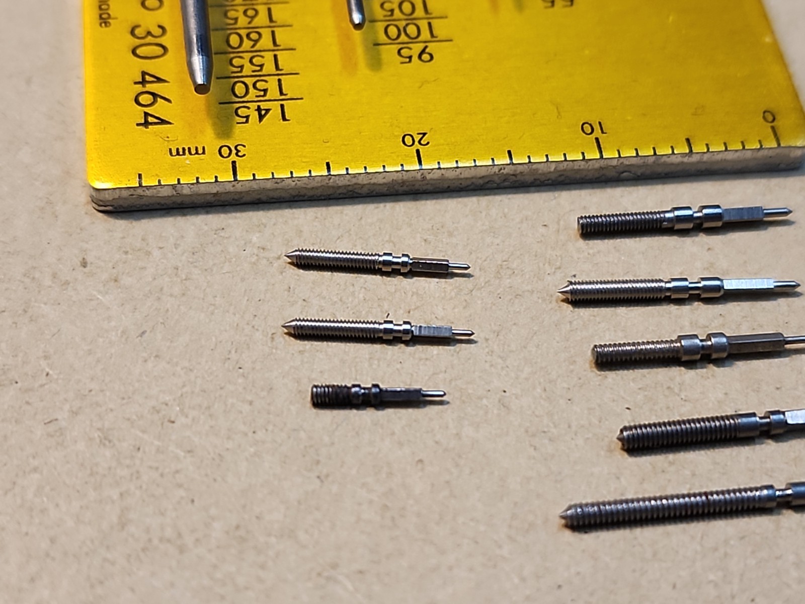 Lot Of 8 Mixed Hamilton Wristwatch Winding Stems-14/0 Gr 980, 20/0-21/0 Gr 997