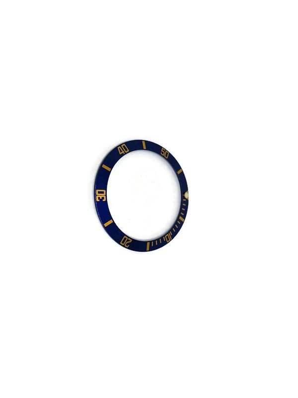Bezel Insert compatible with Rolex 315-16808-82,Blue with gold figures