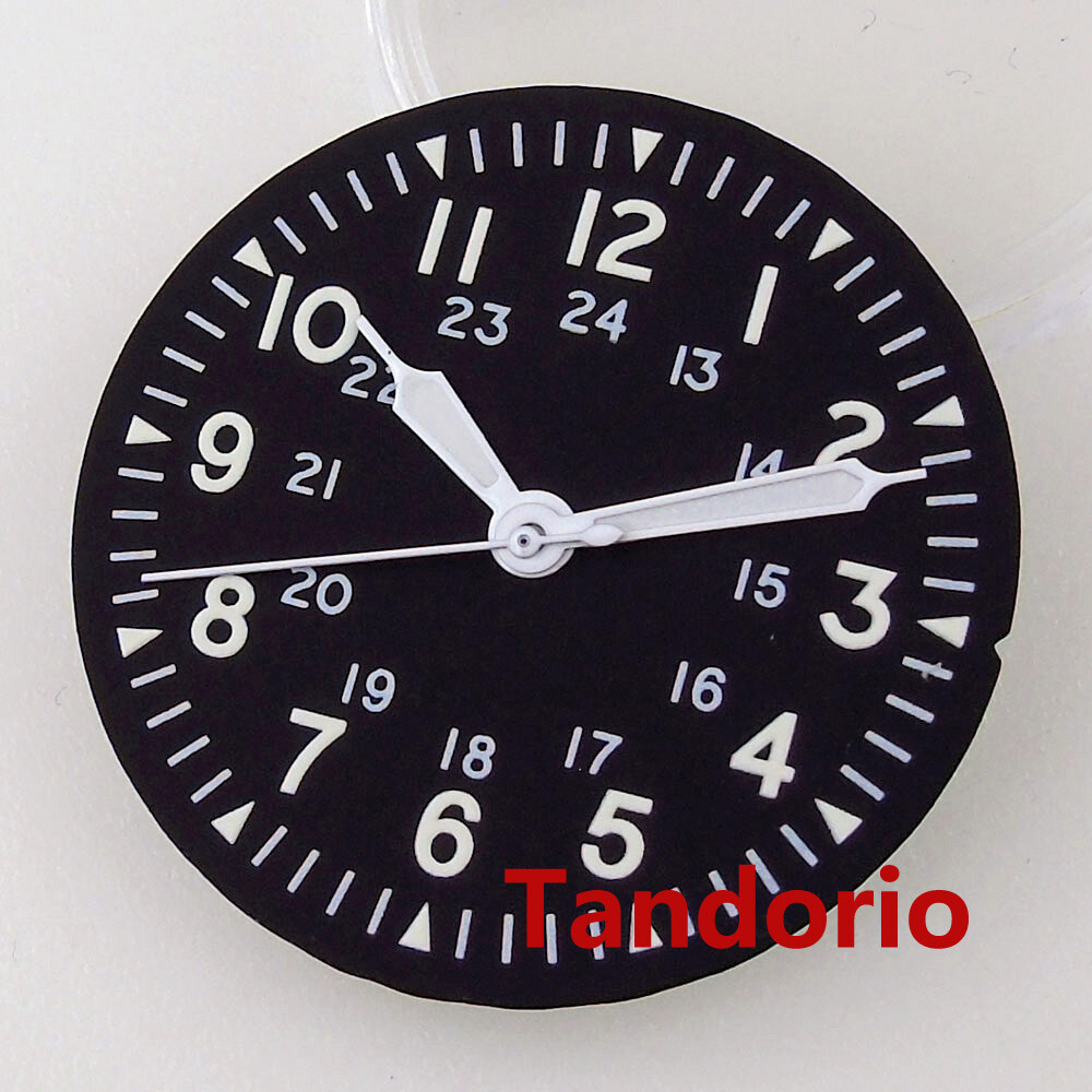 29mm Luminous Watch Dial Hand Fit NH35A NH36A ETA 2824 2836 Auto Movement Lume