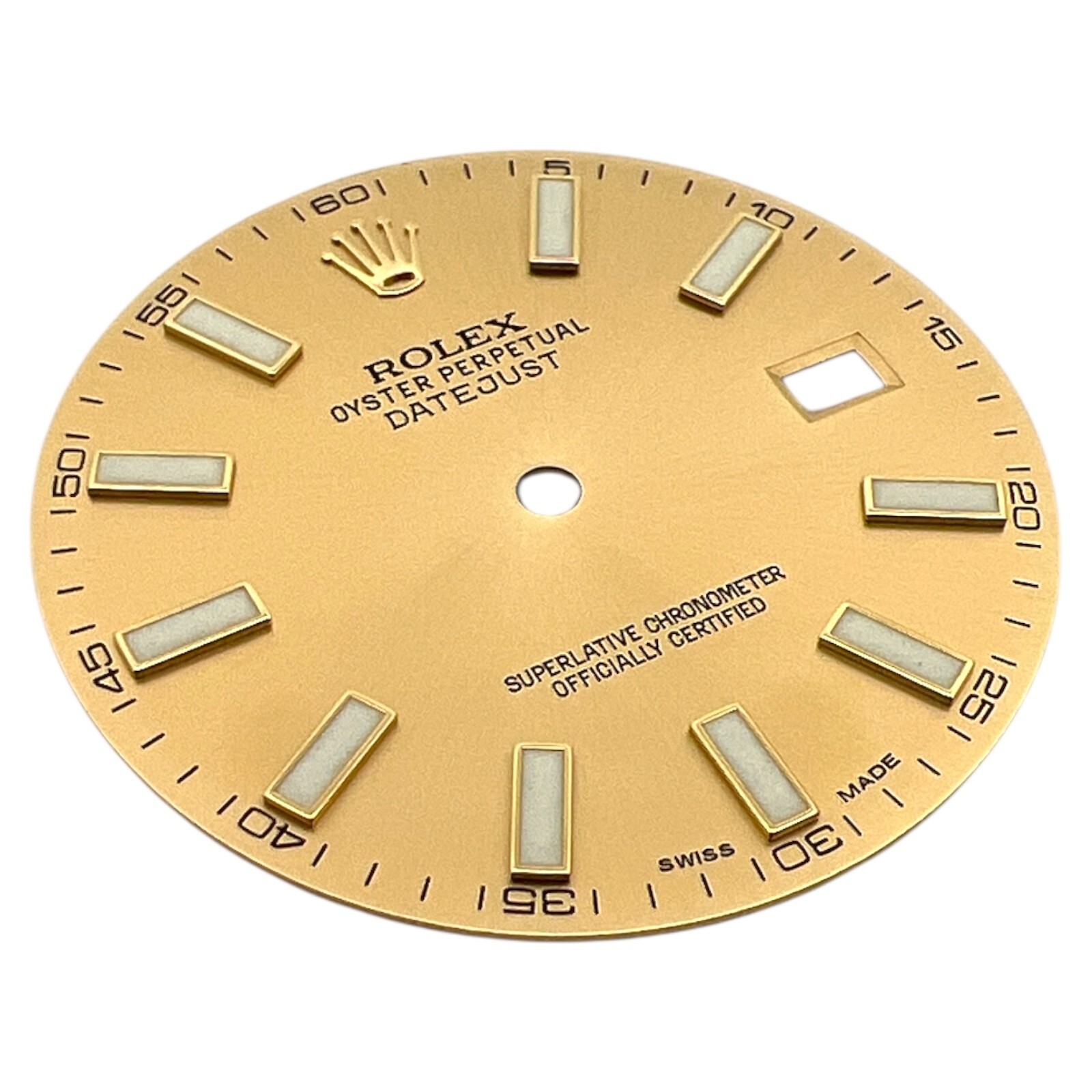 Genuine Rolex Oyster Perpetual Datejust 41mm Dial Champagne Gold 116333