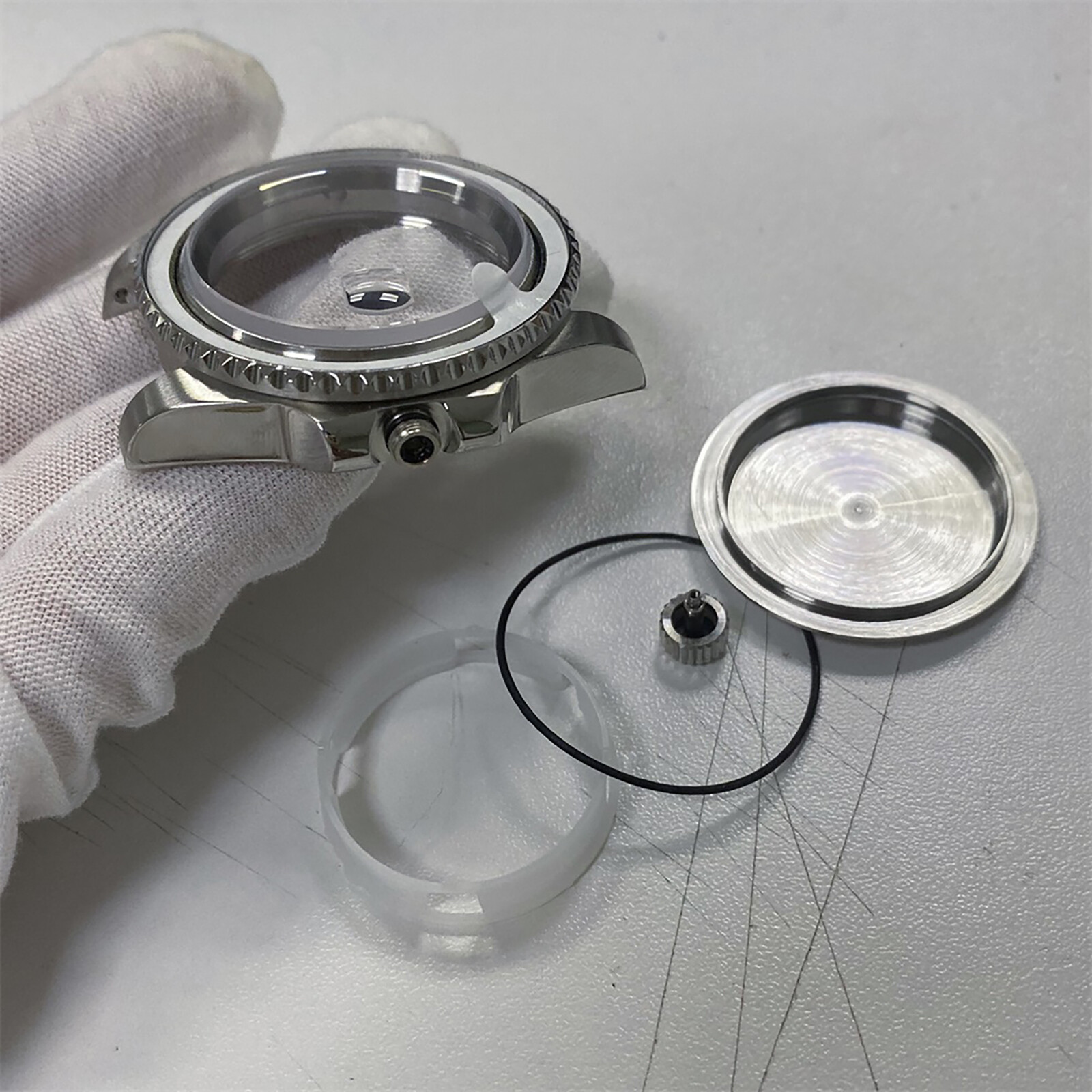 40MM Watch Bezel Case Set For Japan 8215 8200 Mingzhu 2813 3804 Movement Kit