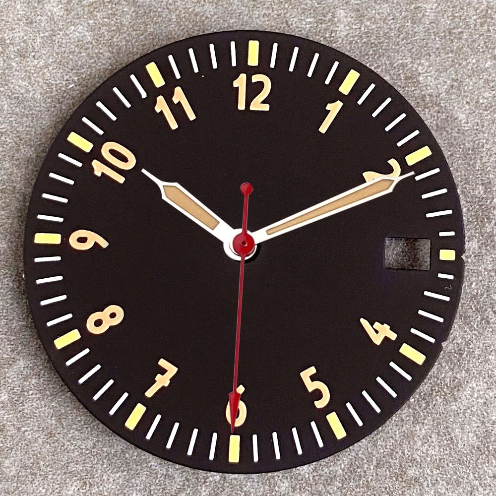Black White Blue 29mm Sterile Watch Dial fit NH35 NH38 NH70 NH71 NH72 Movement