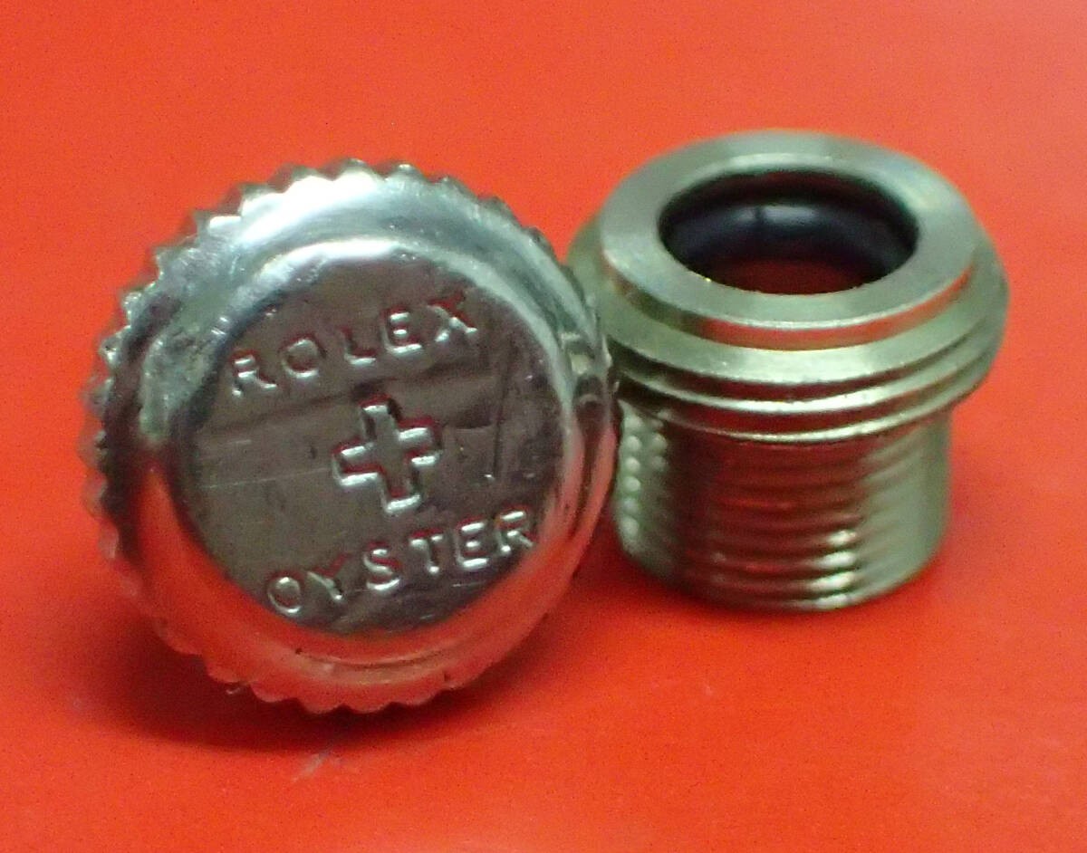 Genuine ROLEX +Oyster Crown & Tube Set 5.4mm Bubbleback Oyster Royal #418