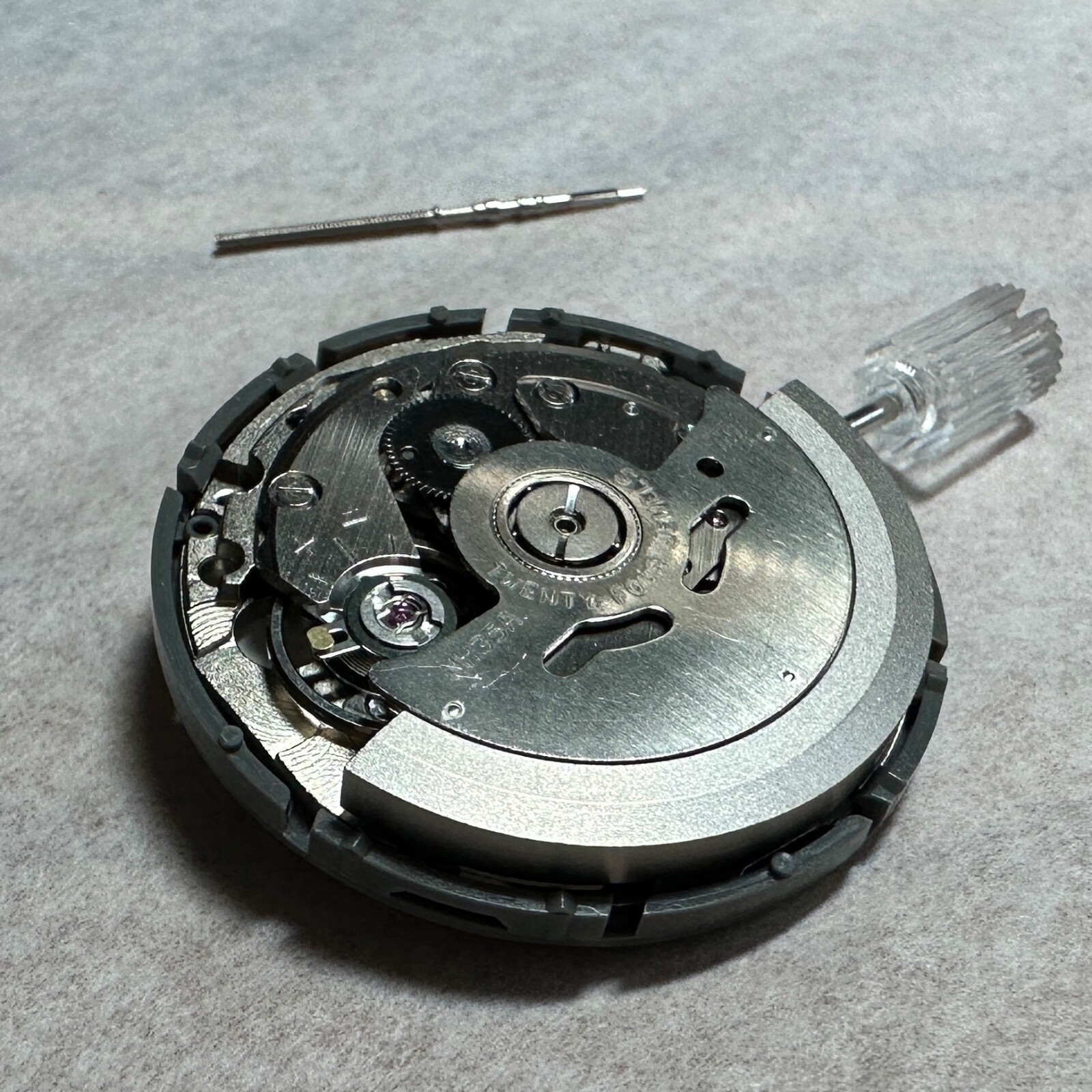 TMI NH35A Automatic Movement White Date Wheel Hacking Hand-Winding ~ US Seller