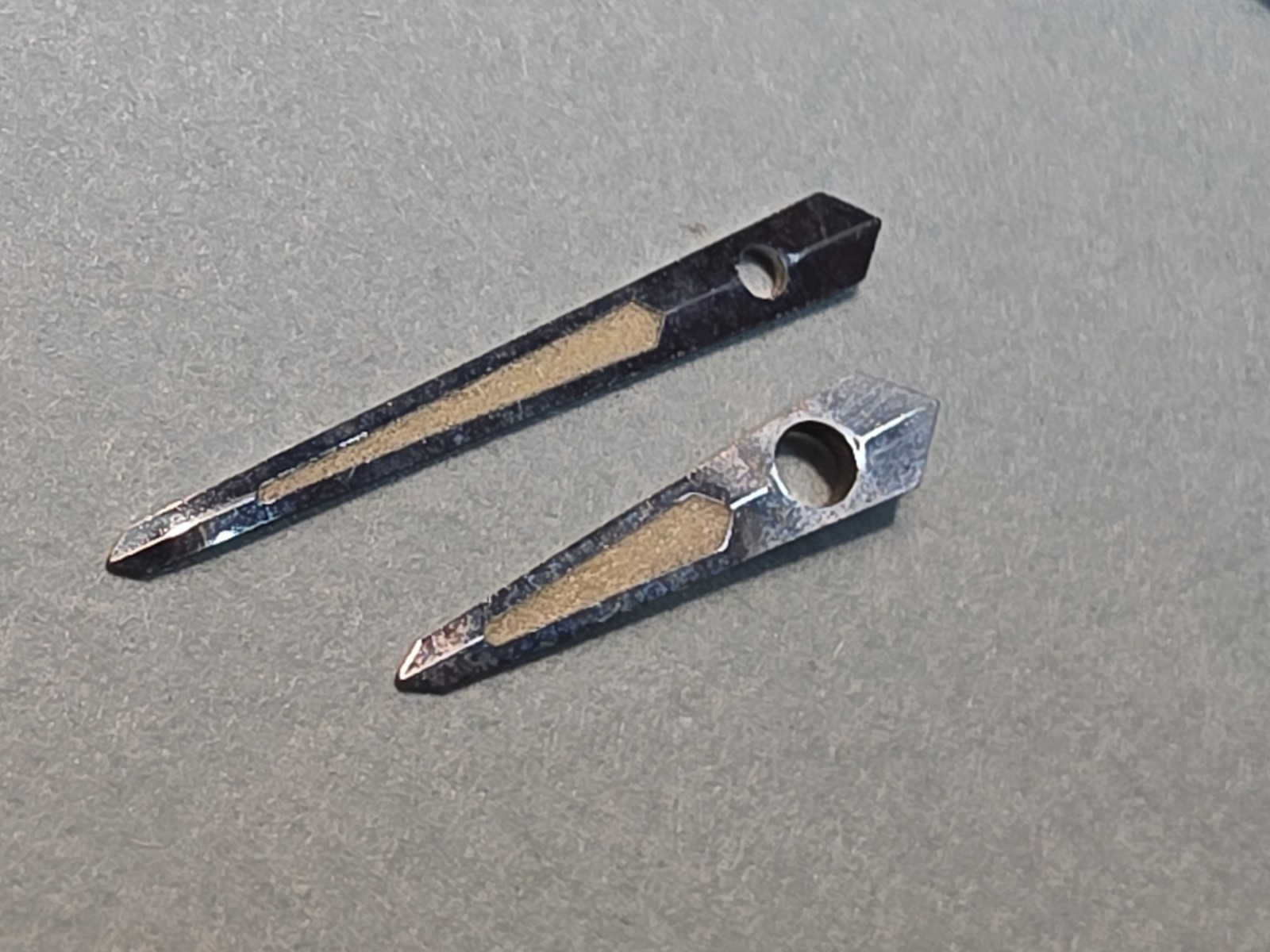 Set Of Original Unused Accutron 214 Astronaut Silver Trit Spear Hands