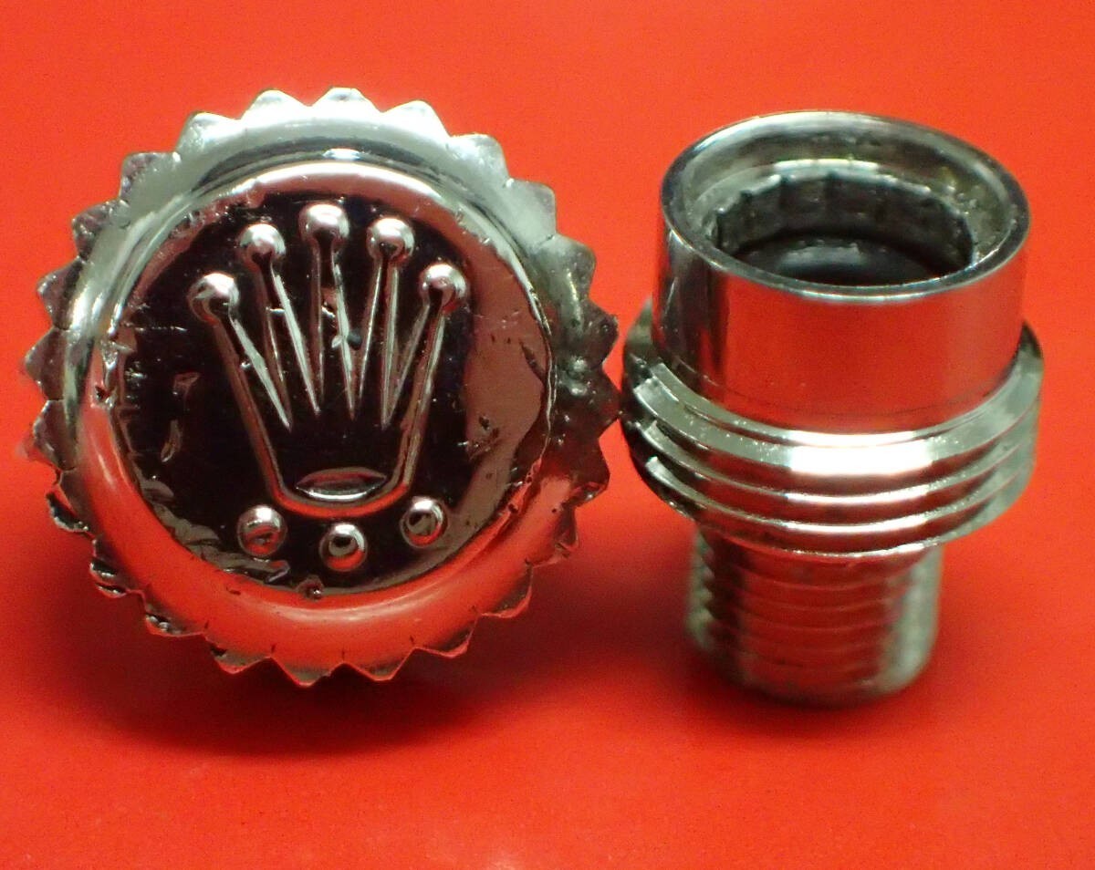 Rolex Genuine 702-0 Crown and Tube 7mm Set Junk Replaced Pipe Parts Only