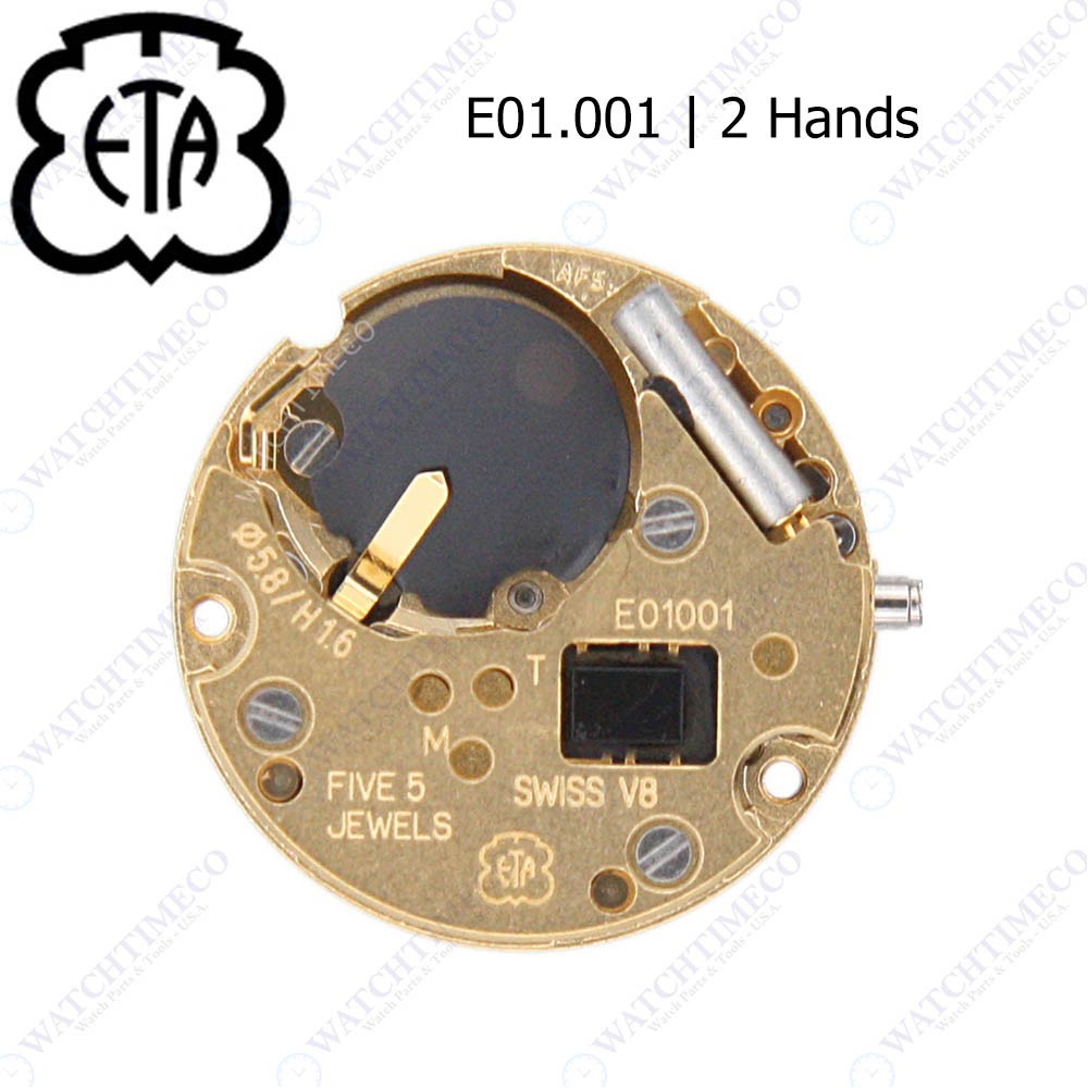 Genuine ETA E01.001 Watch Movement Swiss 2 Hands