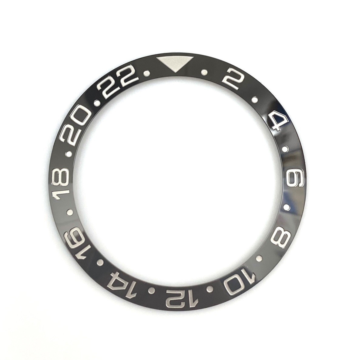 BRUCE WAYNE Black/Grey Ceramic Bezel Insert for Rolex GMT-Master II 126710GRNR