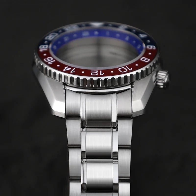 SPB185 42mm Case Sapphire Glass Bezel Blue Lume Two-way Rotation NH35 NH34 20bar