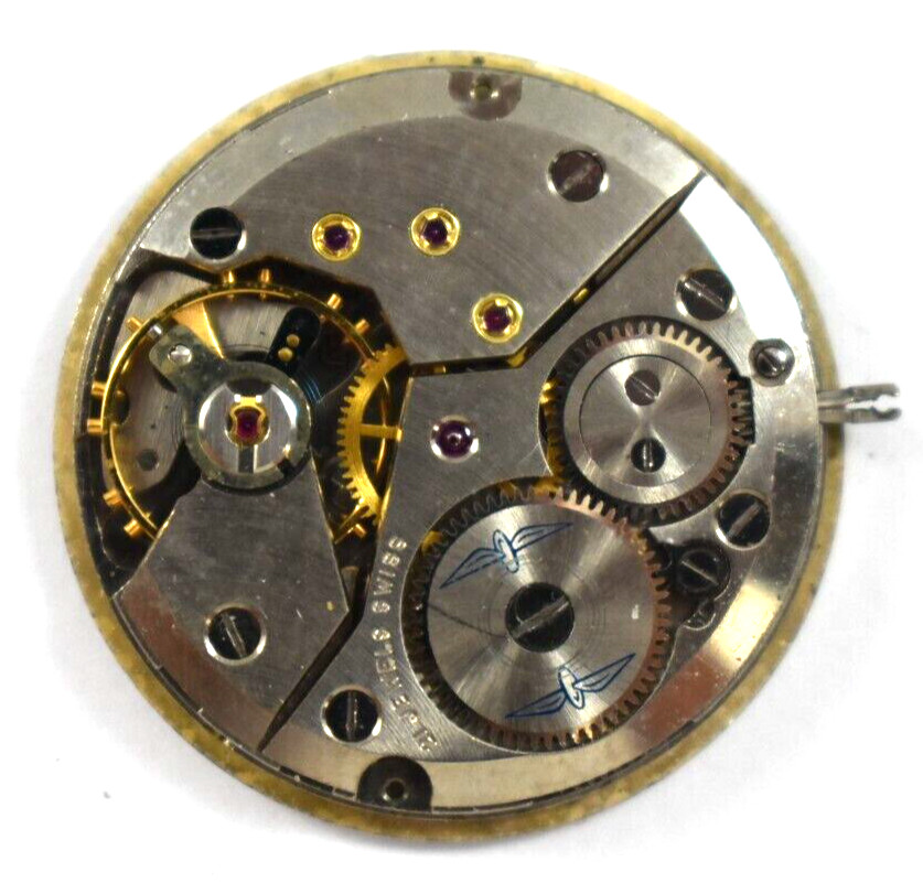 Vintage Swiss Made Rotary Manual Wind 21J Wrist Watch Movement lot.t