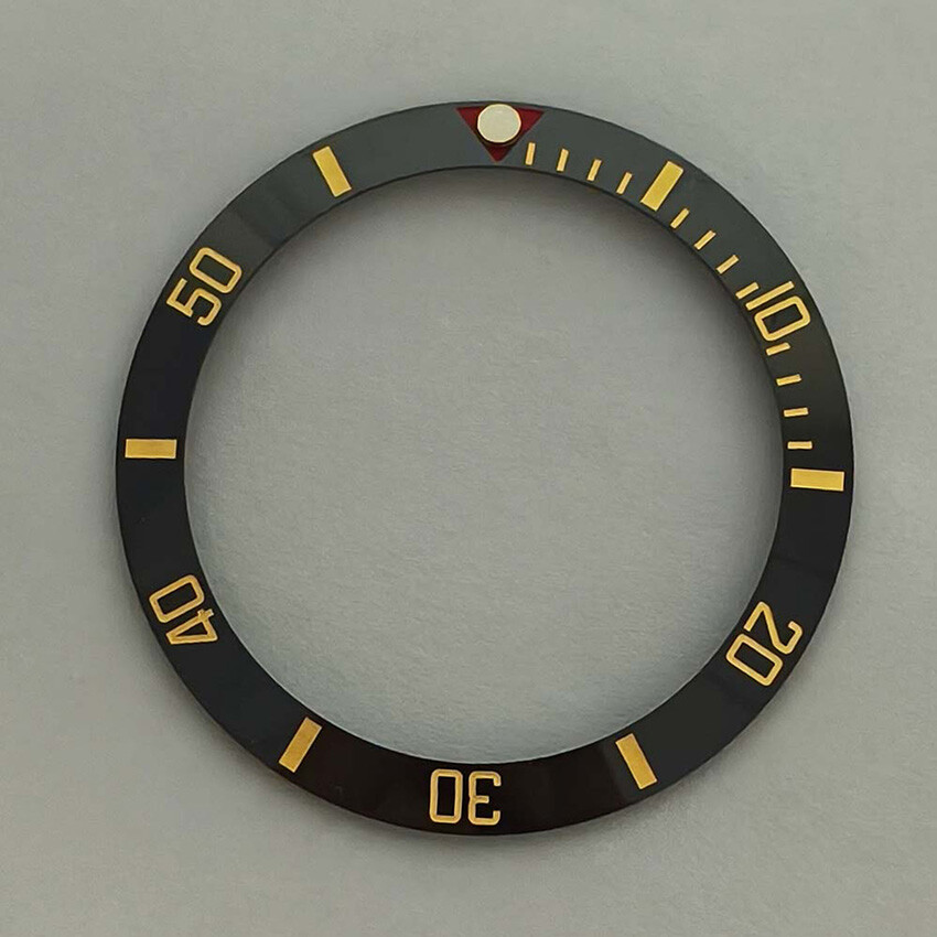 38MM 30.5MM SUB Bezel Beveled Ring Red Triangle Ceramic Bezel Watch Accessories