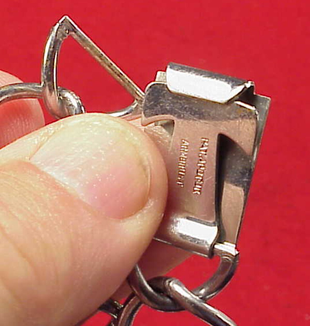 19MM 1930s Armbrust Aviator Chrome Plated STAINLESS Pilot Vintage Watch Band