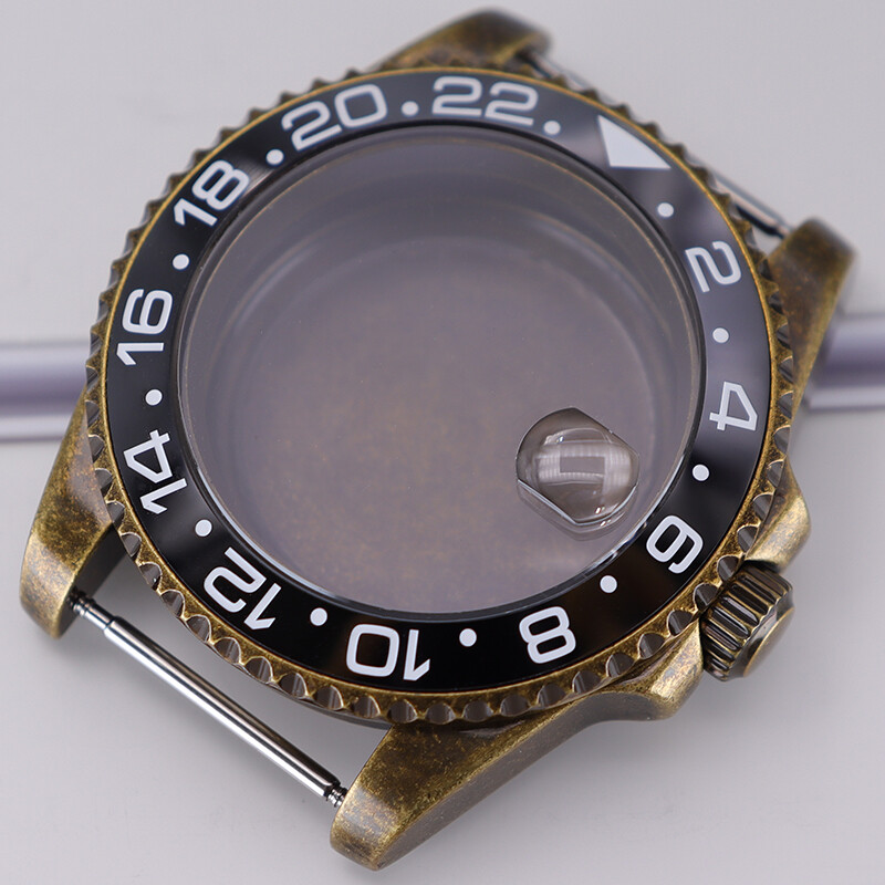 Bronze 40mm Retro Watch Cases Accessory stainless steel For Seiko nh35 Movement